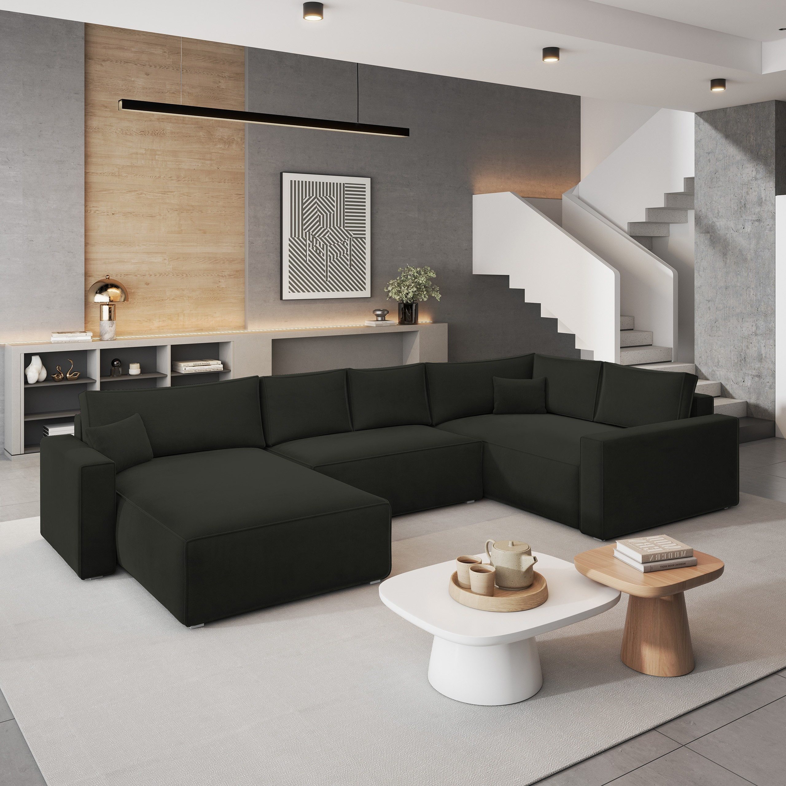 Masseno Ecksofa VELAMI mit Schlaffunktion U-Form, günstig online kaufen