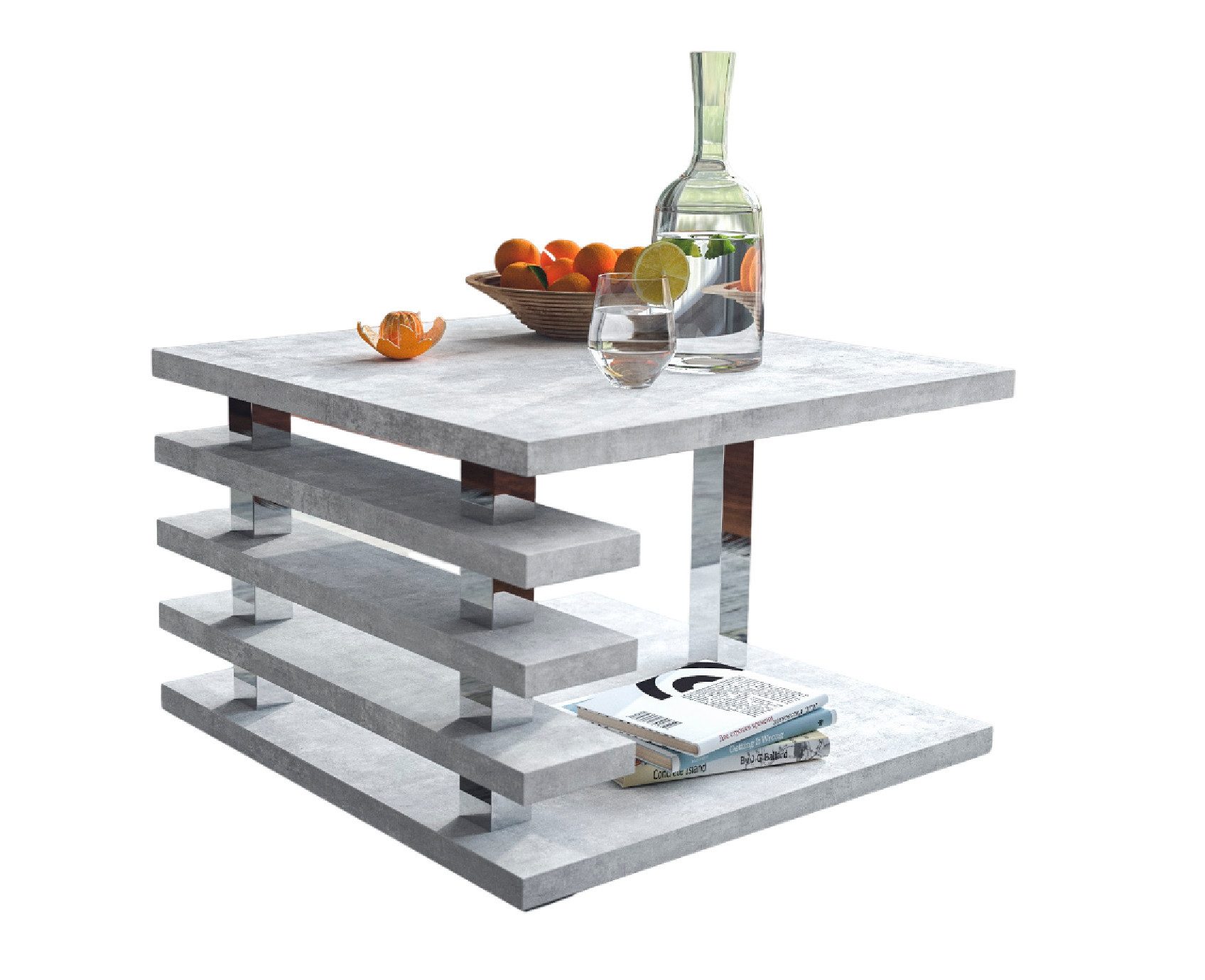 designimpex Couchtisch DC-2 Beton Betonoptik Tisch günstig online kaufen