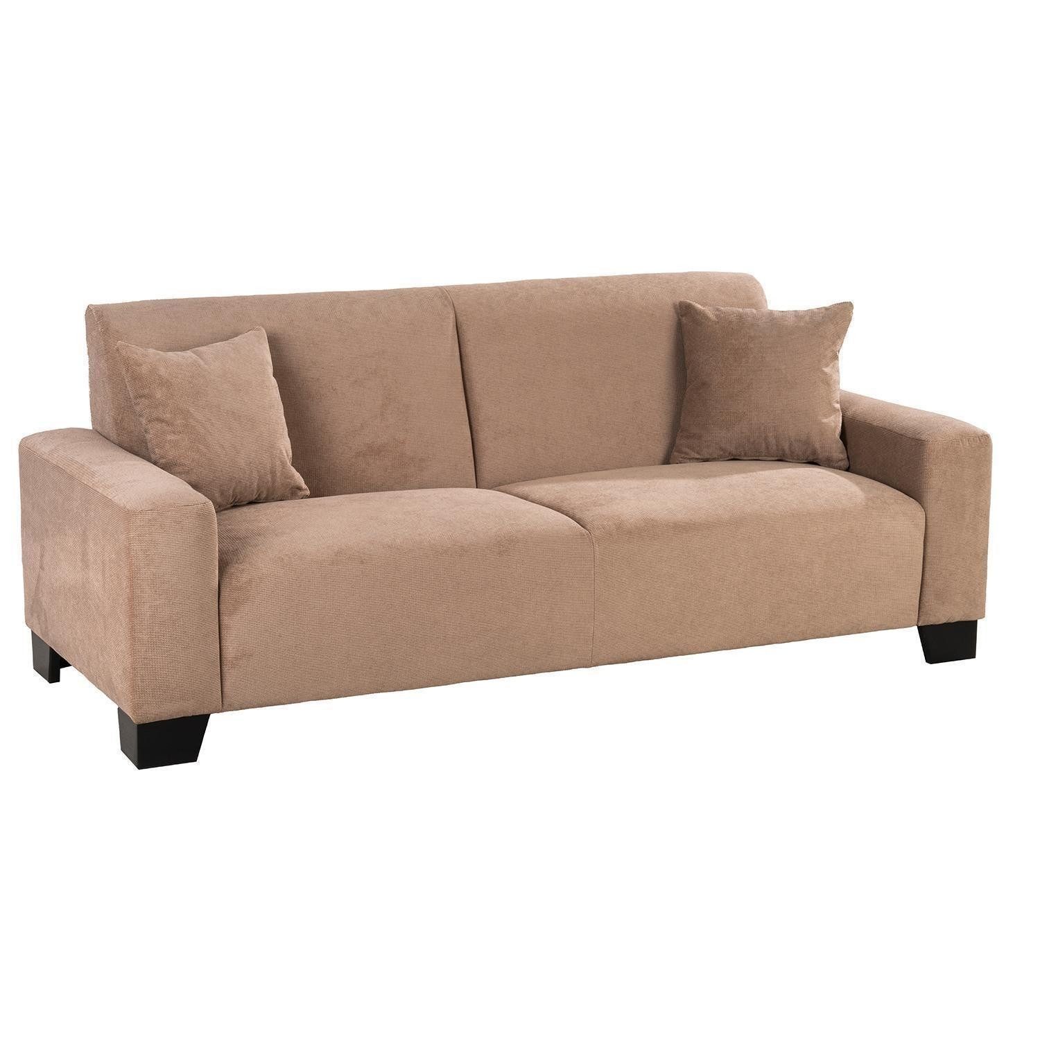 Iwaniccy 3-Sitzer Julia, Greige, Webstoff, mit 2 Zierkissen, B 201 x H 81 x T 82 cm