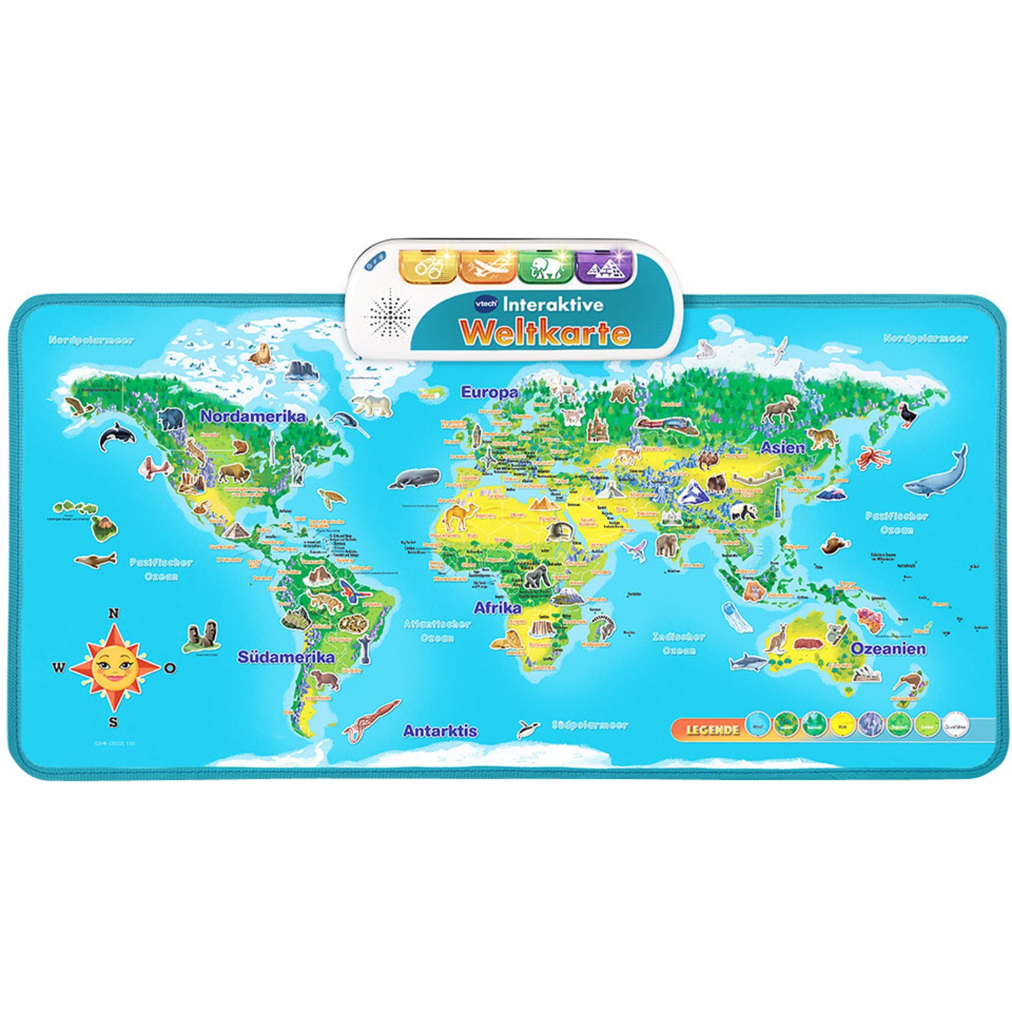 Vtech® Lernspielzeug VTech Interaktive Weltkarte, Lernspaß günstig online kaufen