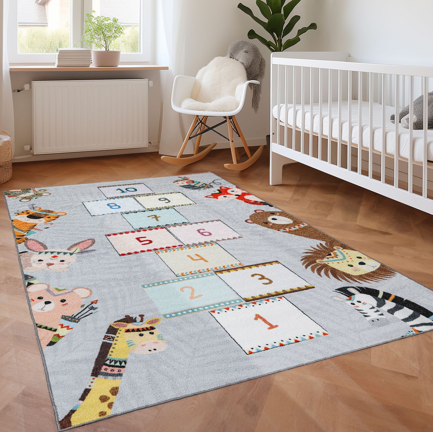 SIMPEX24 Teppich Hüpfspiel Design, Rechteckig, Höhe: 7 mm, Teppich Kinderzi günstig online kaufen