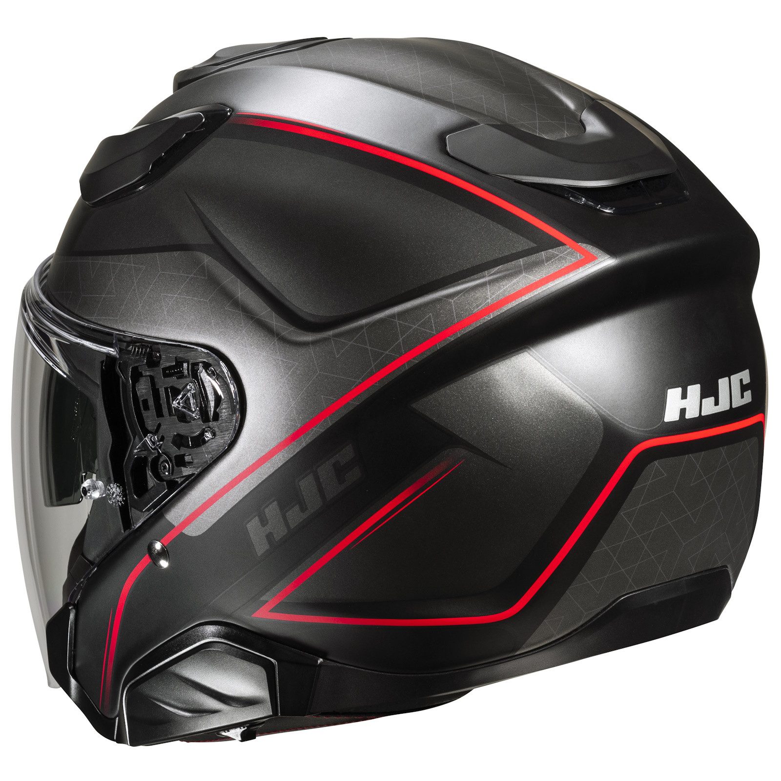 HJC Motorradhelm HJC F31 Ludi MC1SF Jethelm (1er Set), jethelm für motorrad