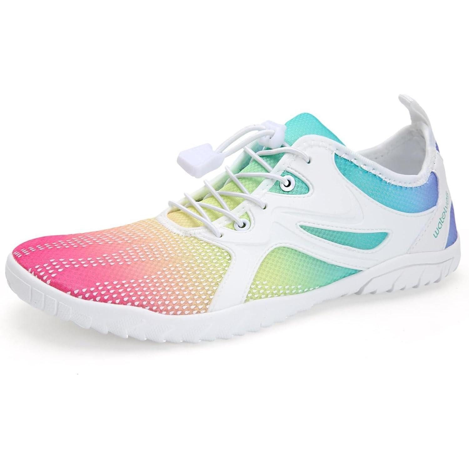 Strandschuhe Wasserschuhe Barfußschuhe Unisex 40 EU 45 Regenbogen Wasserschuh