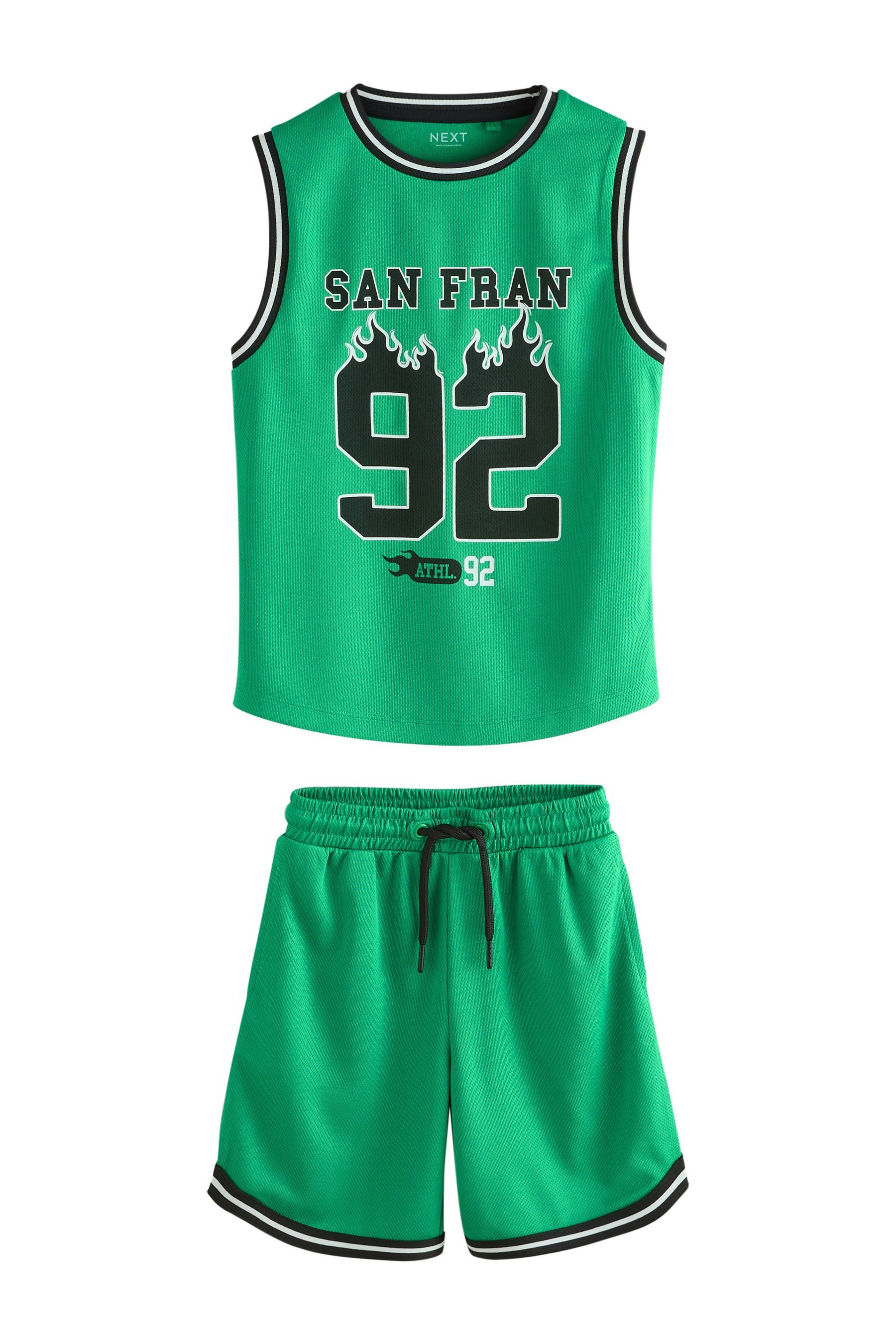 Next Top & Shorts Basketball-Tanktop und Shorts im Set (2-tlg)