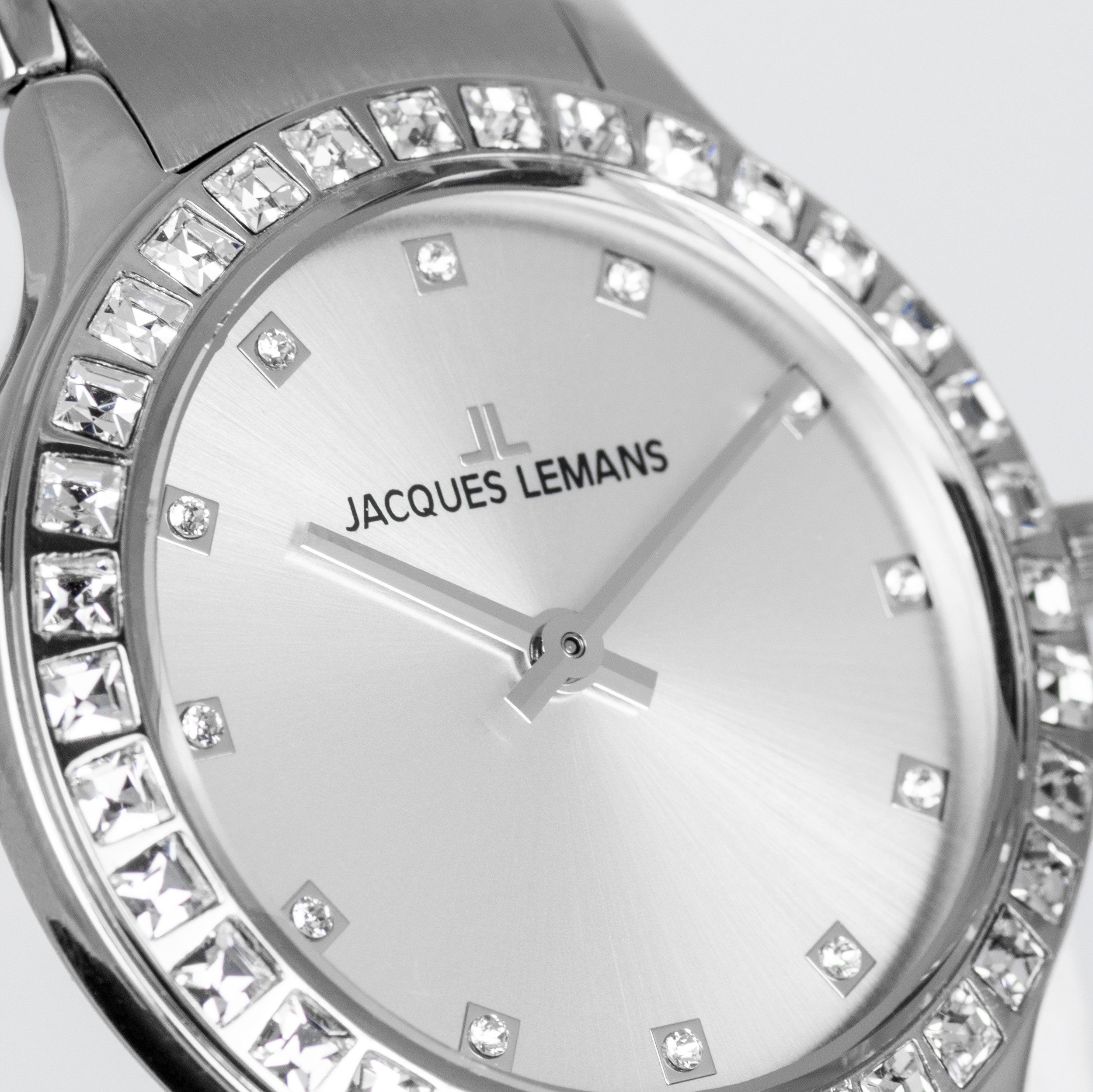 Jacques Lemans Quarzuhr Milano 1-2208B, Armbanduhr, Damenuhr, Edelstahlarmband, analog