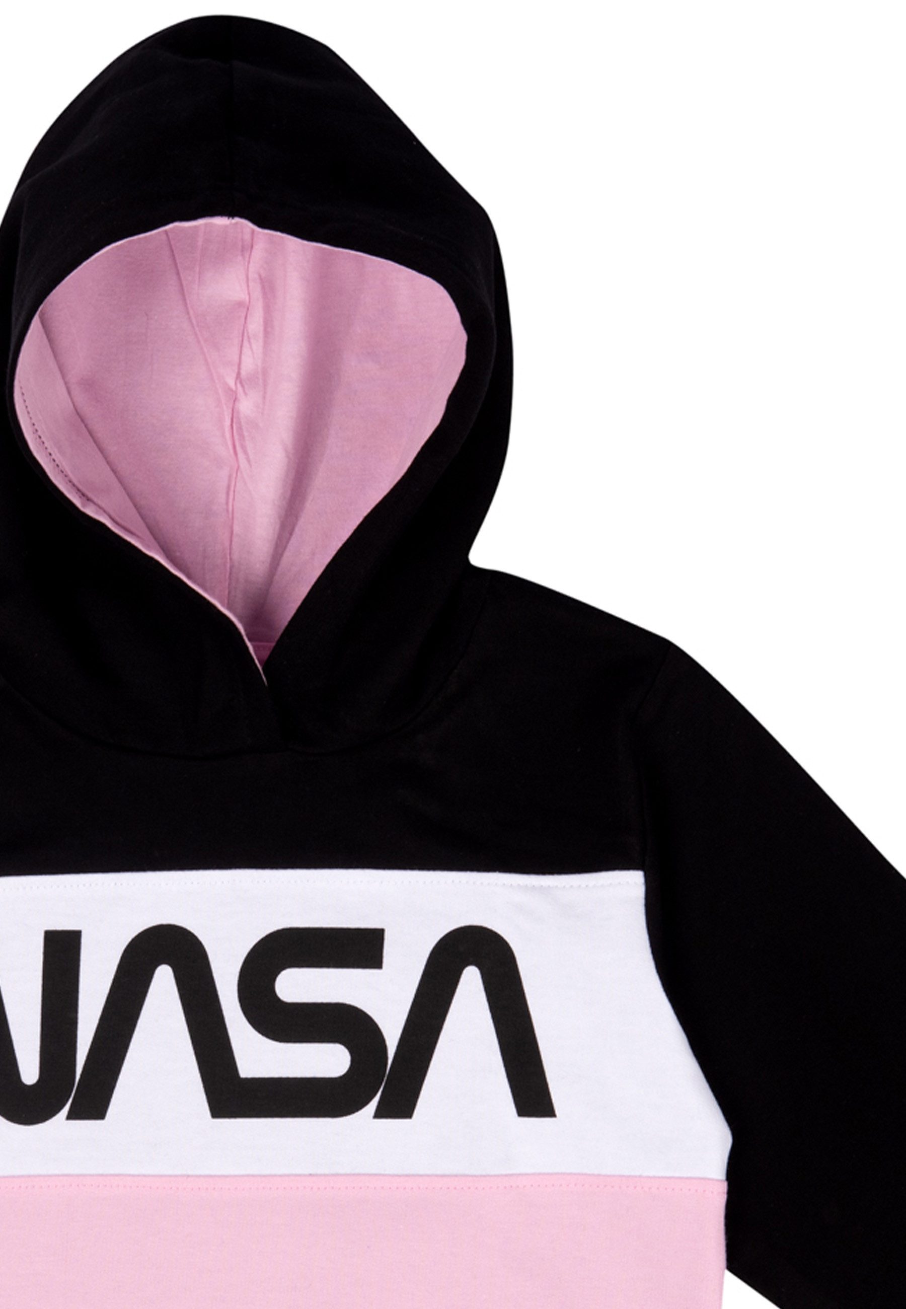 United Labels® Sweatshirt NASA - retro Logo, Hoodie, rosa