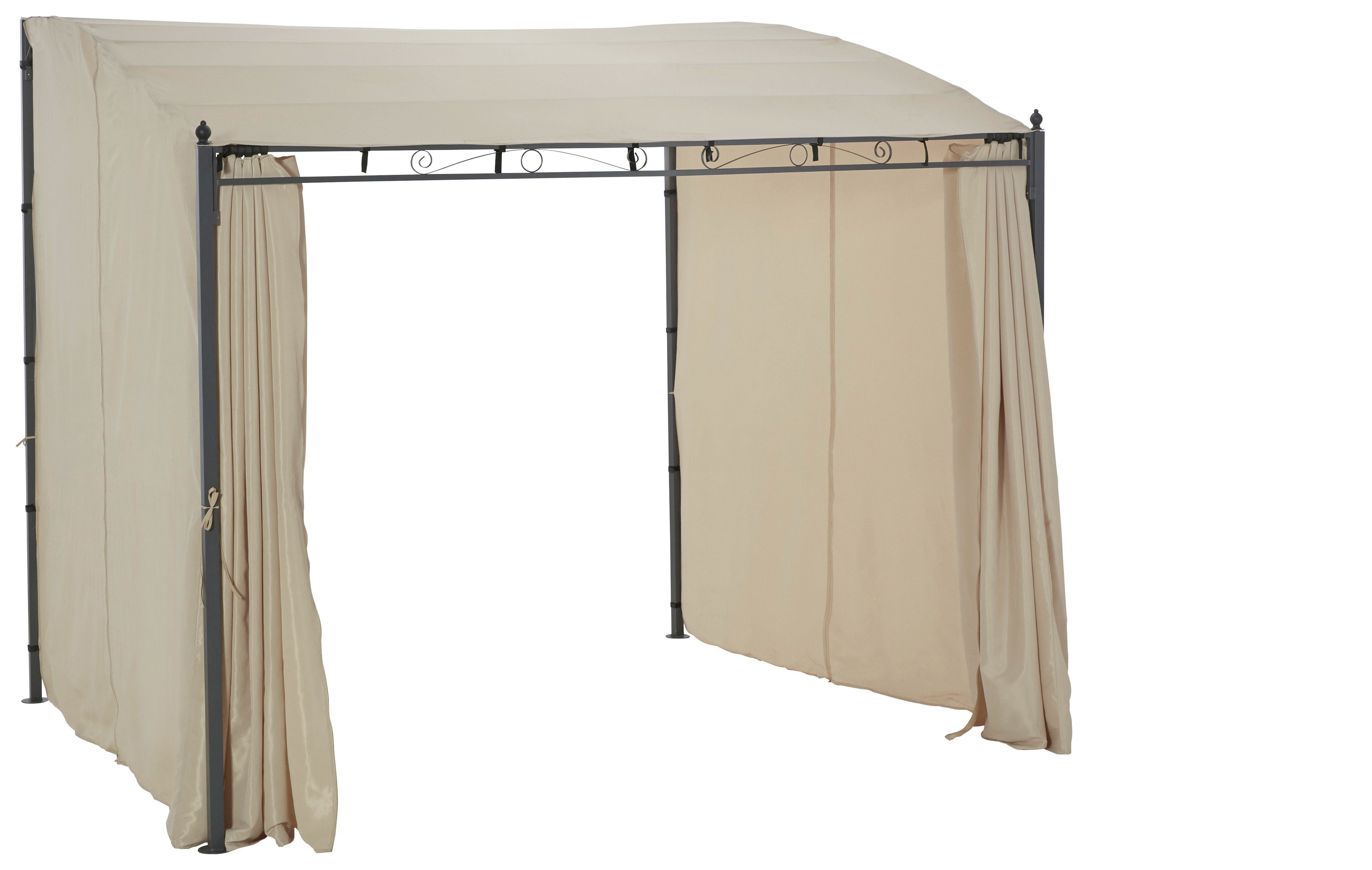 KONIFERA Anbaupavillon Burano, mit 3 Seitenteilen, (Set), BxT : 300x250 cm oder 400x250 cm