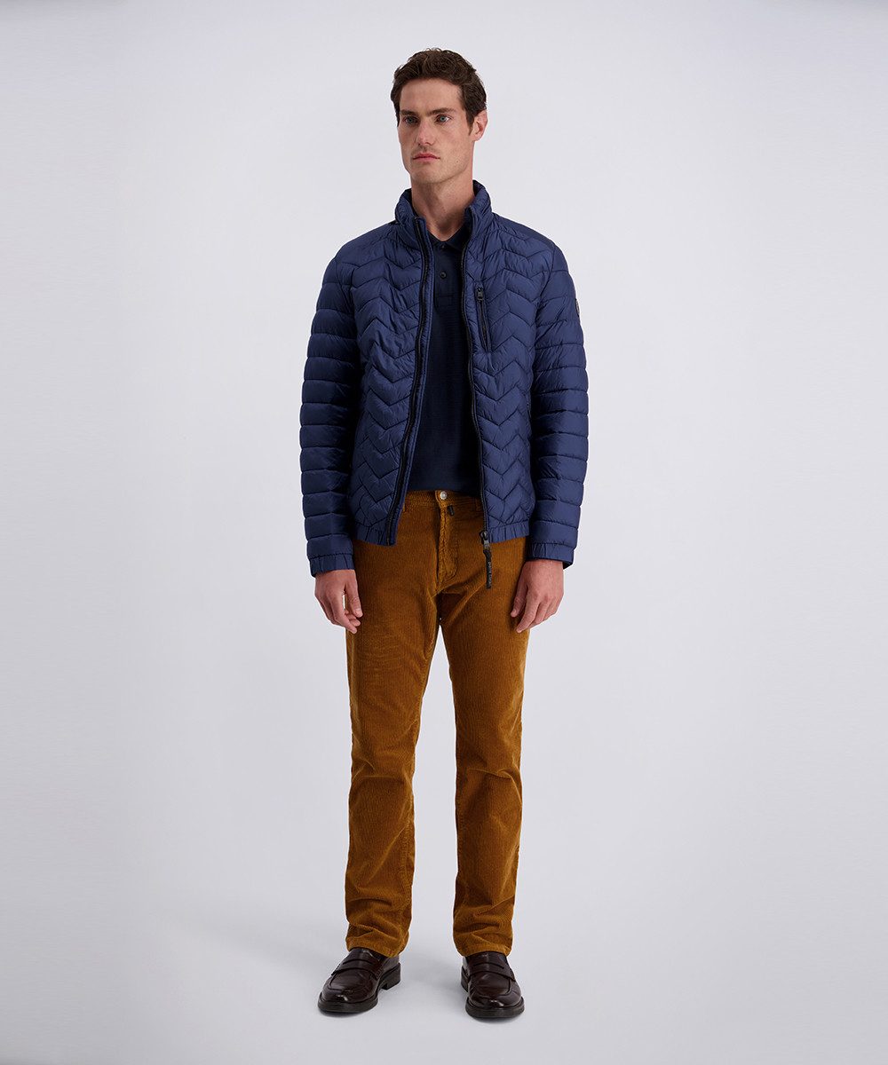Pierre Cardin Langarm-Poloshirt mit Strukturmuster – Bild 5 von 5