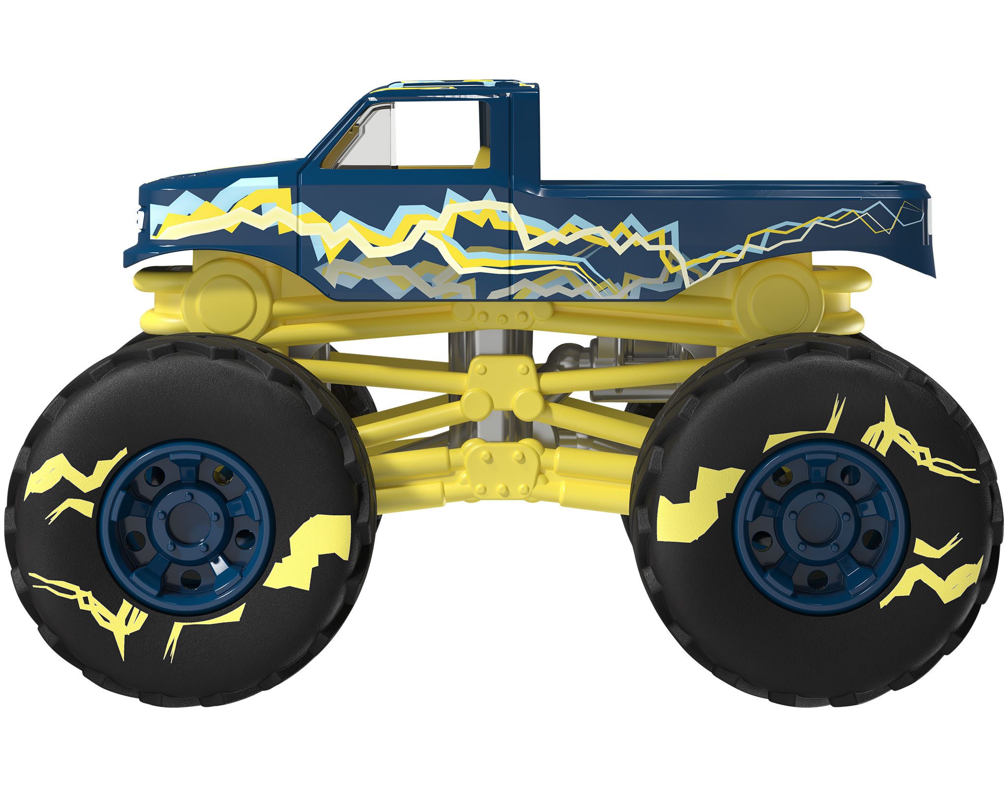 Playtive Spielzeug-Monstertruck Playtive Monster Truck Lightning Offroad mit beweglichem Fahrwerk