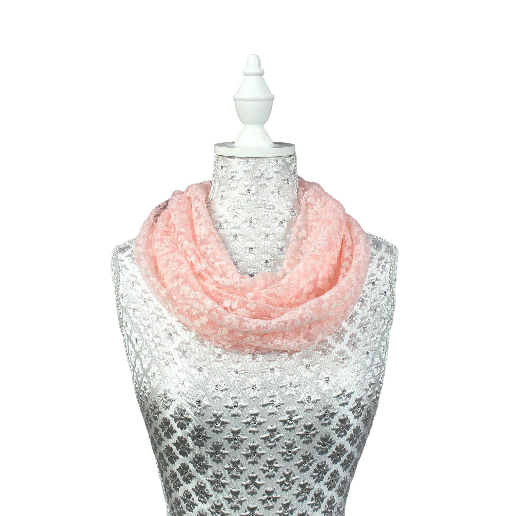 ZEBRO Strickschal Loop rosa