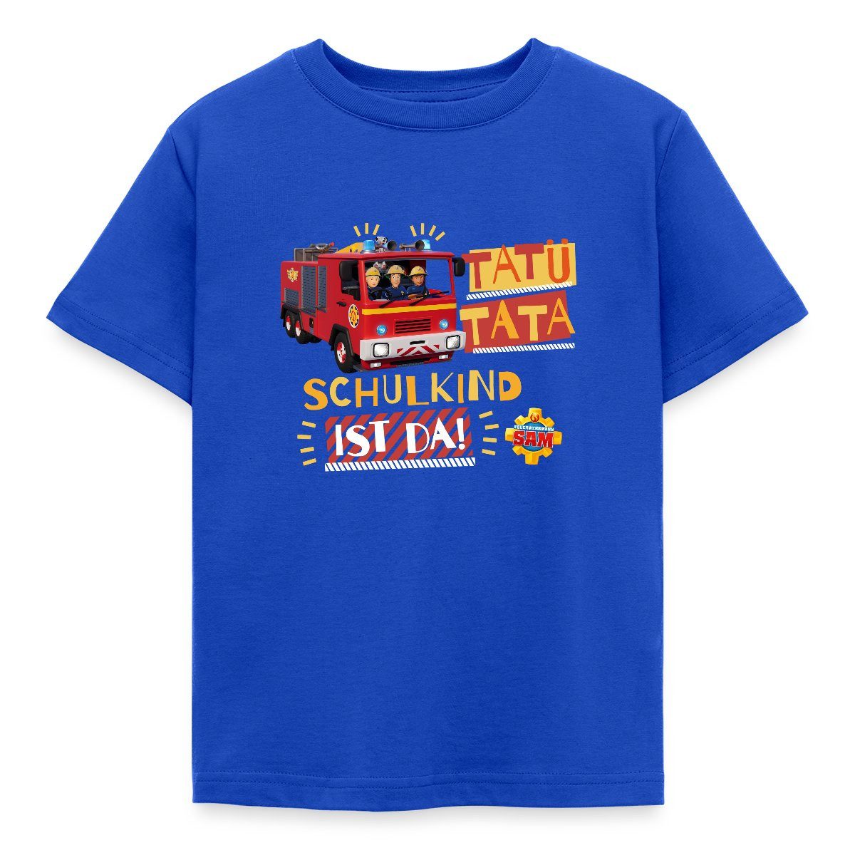 T-Shirt Feuerwehrmann Sam™ Tatü Tata Schulkind Ist Da Kinder T-Shirt