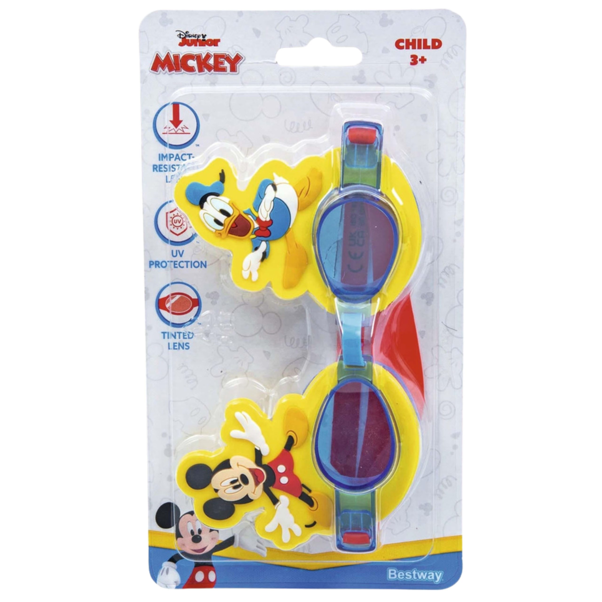 Disney Schwimmbrille DISNEY Mickey Mouse UV-Schwimmbrille für Kinder, Jungen