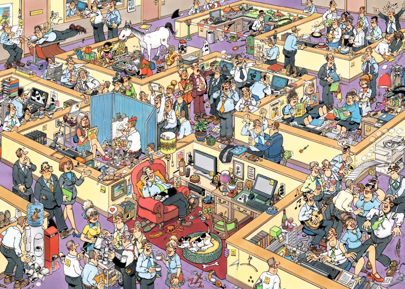 Jan van Haasteren Puzzle Jan van Haasteren Das Büro 1000 Teile Puzzle, 1000 Puzzleteile