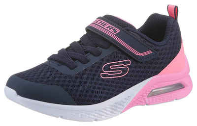 Skechers Kids MICROSPEC MAX Sneaker mit tollem Kontrastbesatz, Freizeitschuh, Halbschuh, Schnürschuh