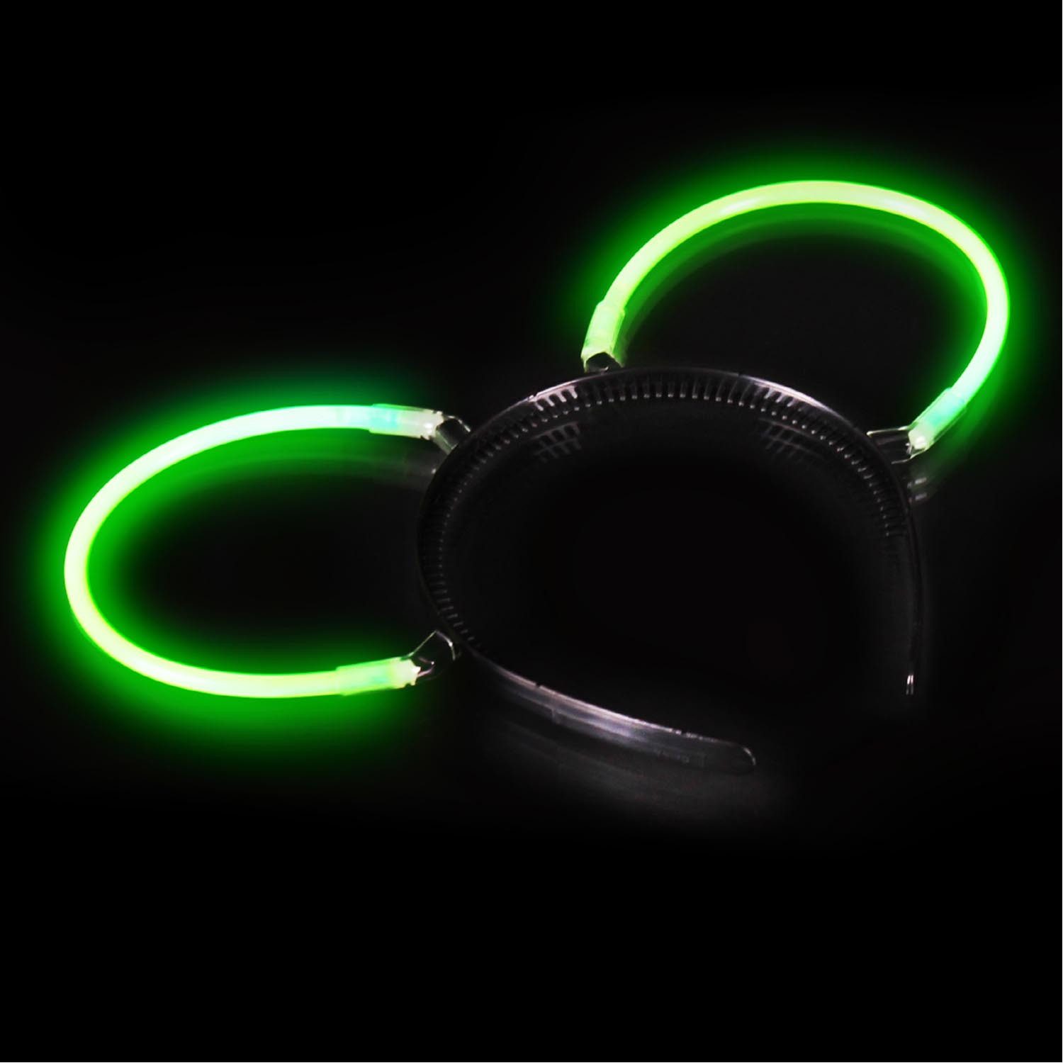 Nico Kostüm Knicklicht Haarreif, 1 Stück Grün