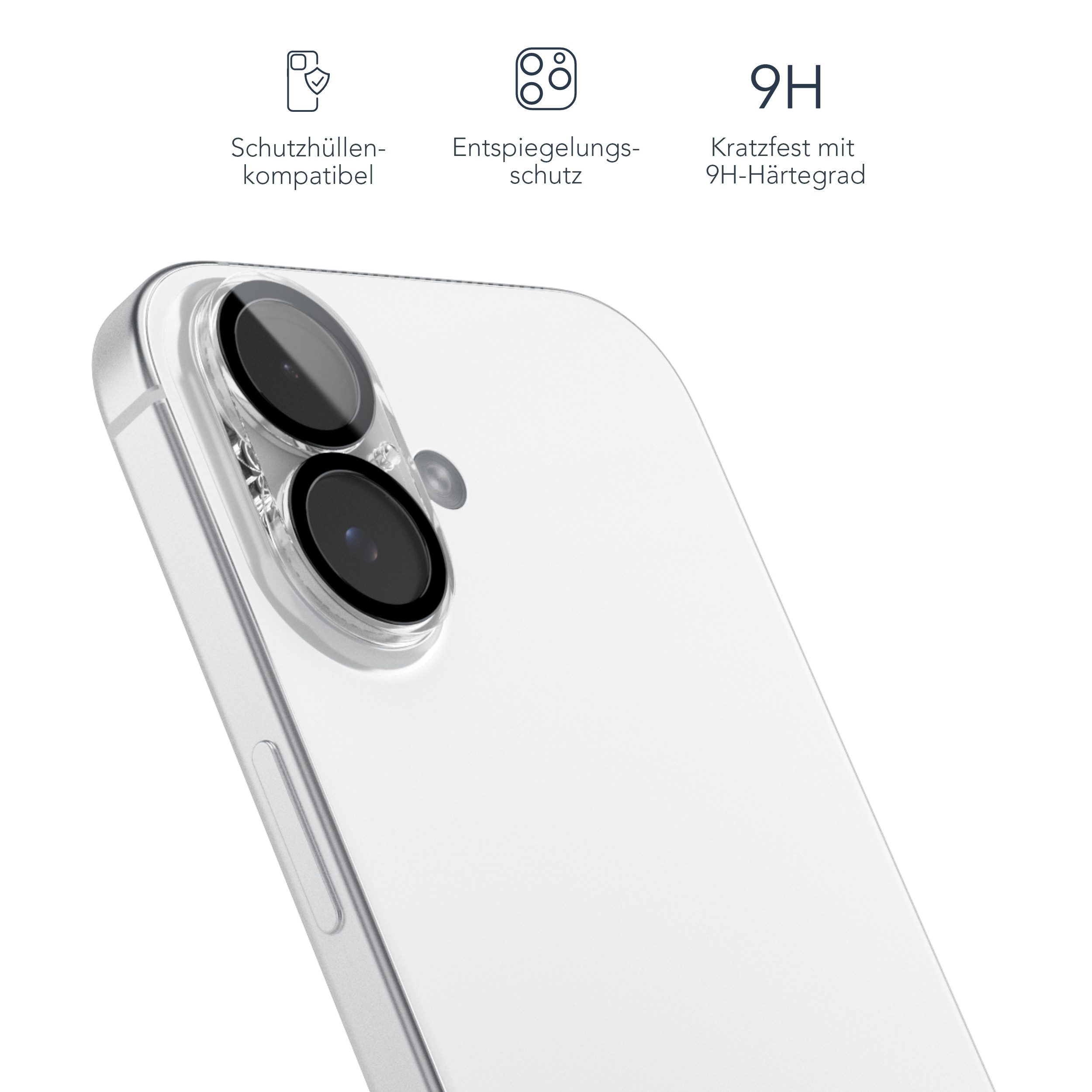 VONMÄHLEN Kameraschutzglas Lens Protector, Gefertigt aus robustem, gehärtetem Glas