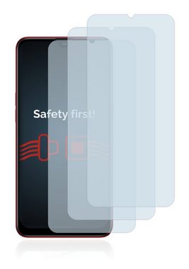 Savvies Schutzfolie Panzerglas für Samsung Galaxy A10s, (3 Stück), Schutzglas Echtglas 9H klar