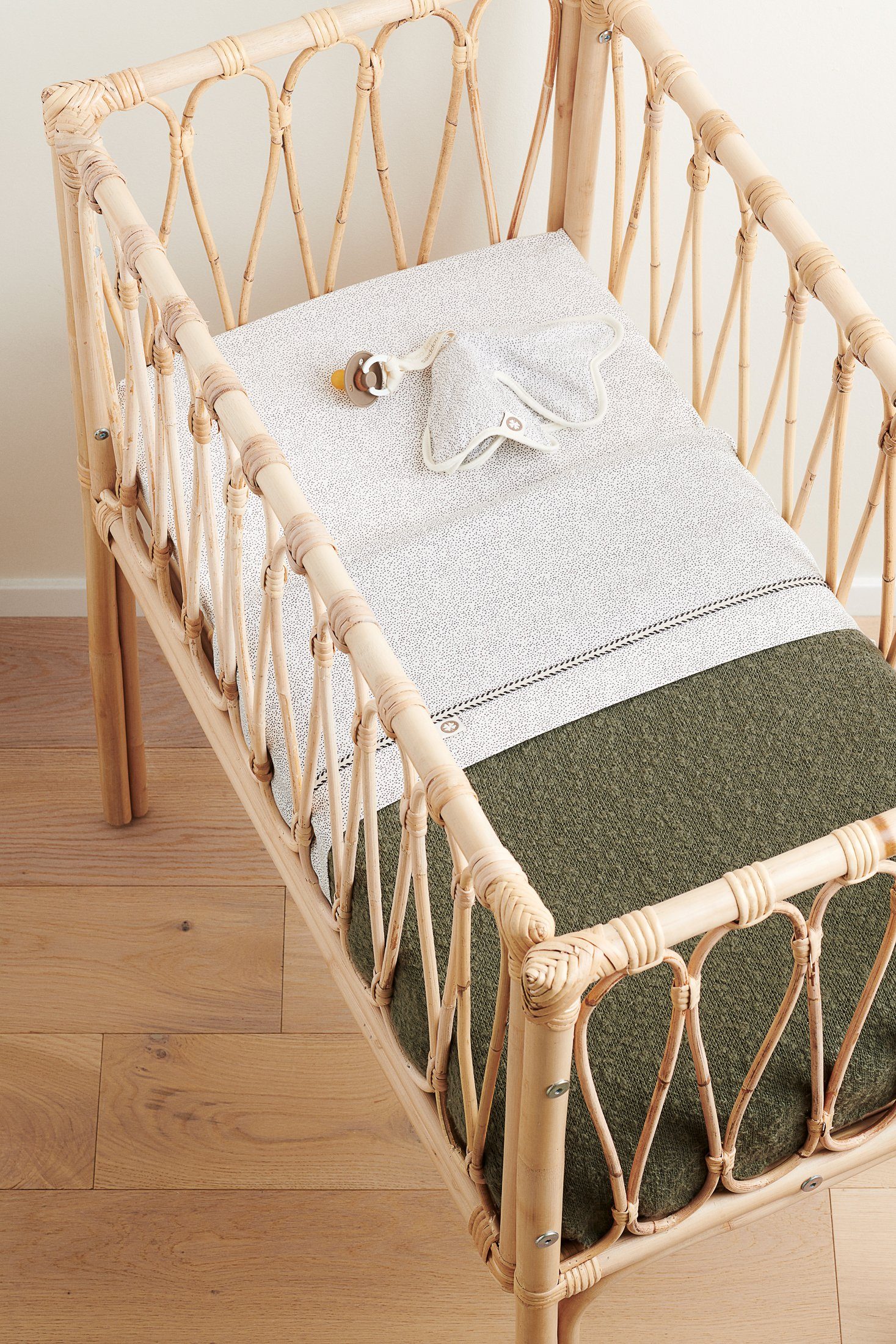 Noppies Melange Wiege Noppies Beetle Decke knit für 75x100 cm, Babydecke die