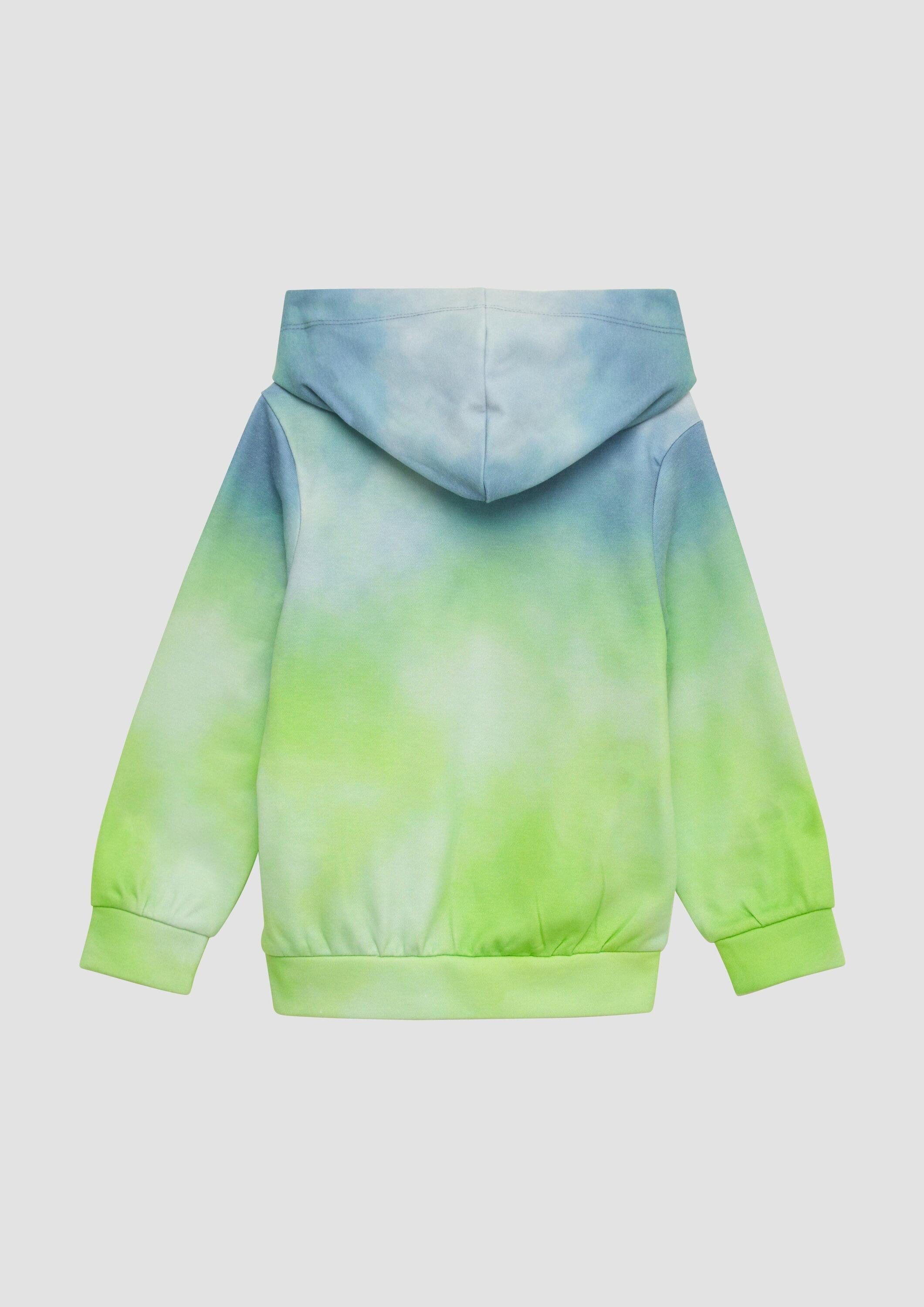 s.Oliver Sweatshirt Sweatshirt Sweatshirt mit Kapuze und Farbverlauf