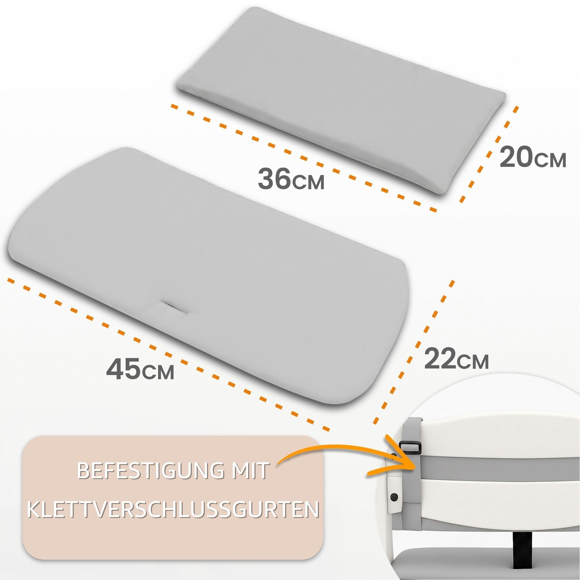 Totsy Baby Sitzverkleinerer Sitzverkleinerer Hochstuhl 2-teilig Sitzkissen für Hauck Stokke