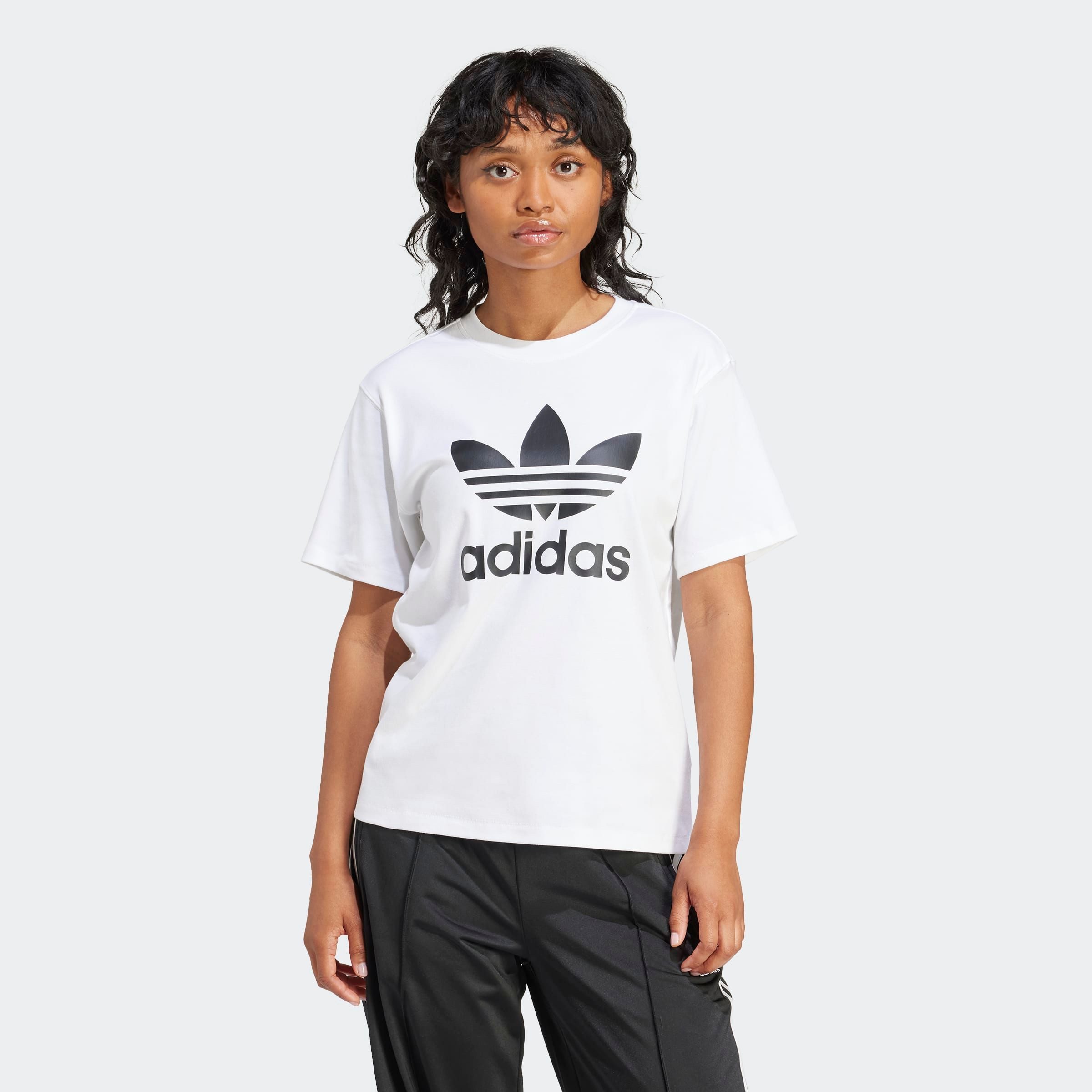 adidas Originals T-Shirt TREFOIL TEE Basic Shirt mit großem Trefoil Logoprint
