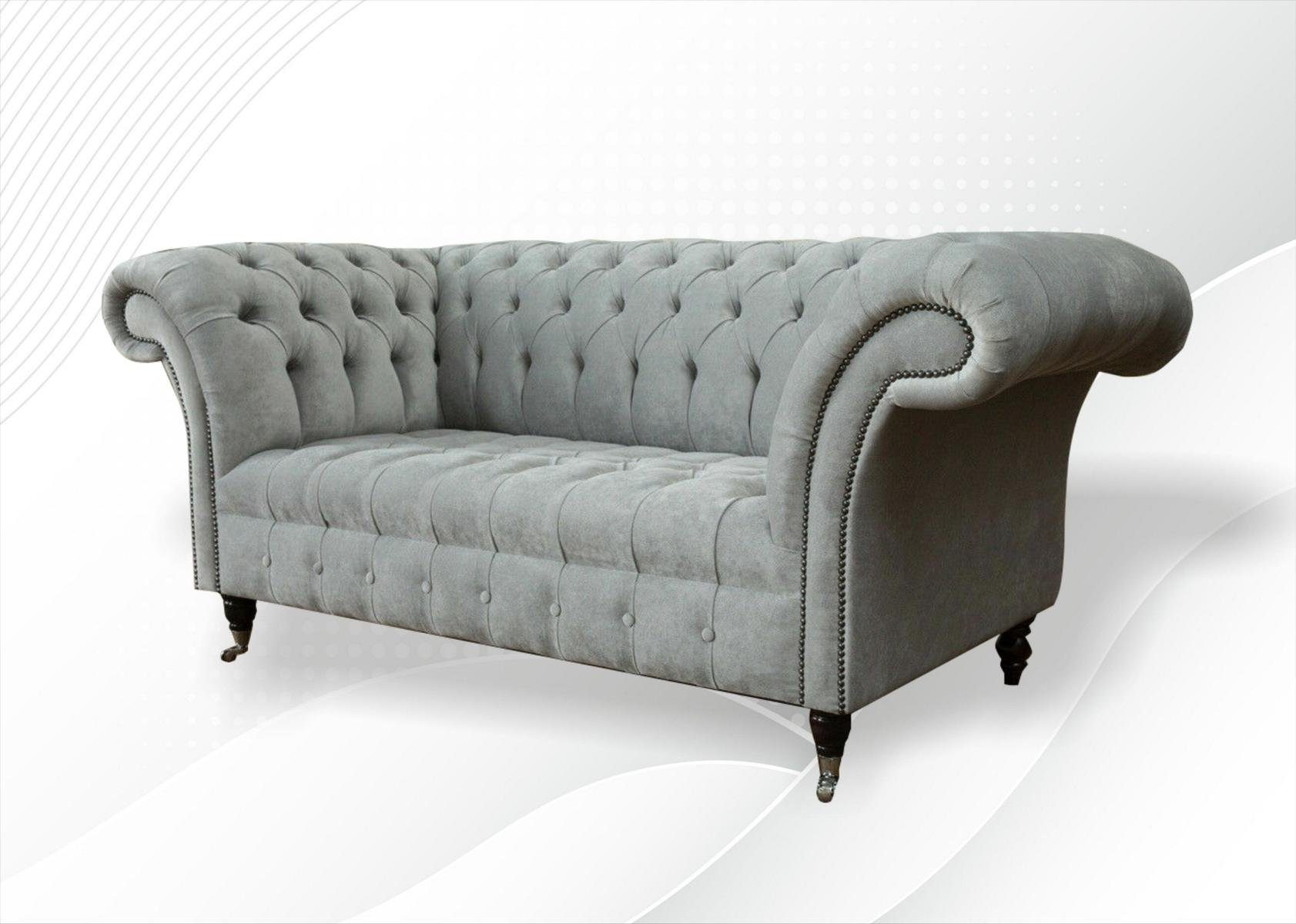 Chesterfield 2 Sitzer Chesterfield-Sofa, 185 Sofa Sofa JVmoebel Couch cm Design