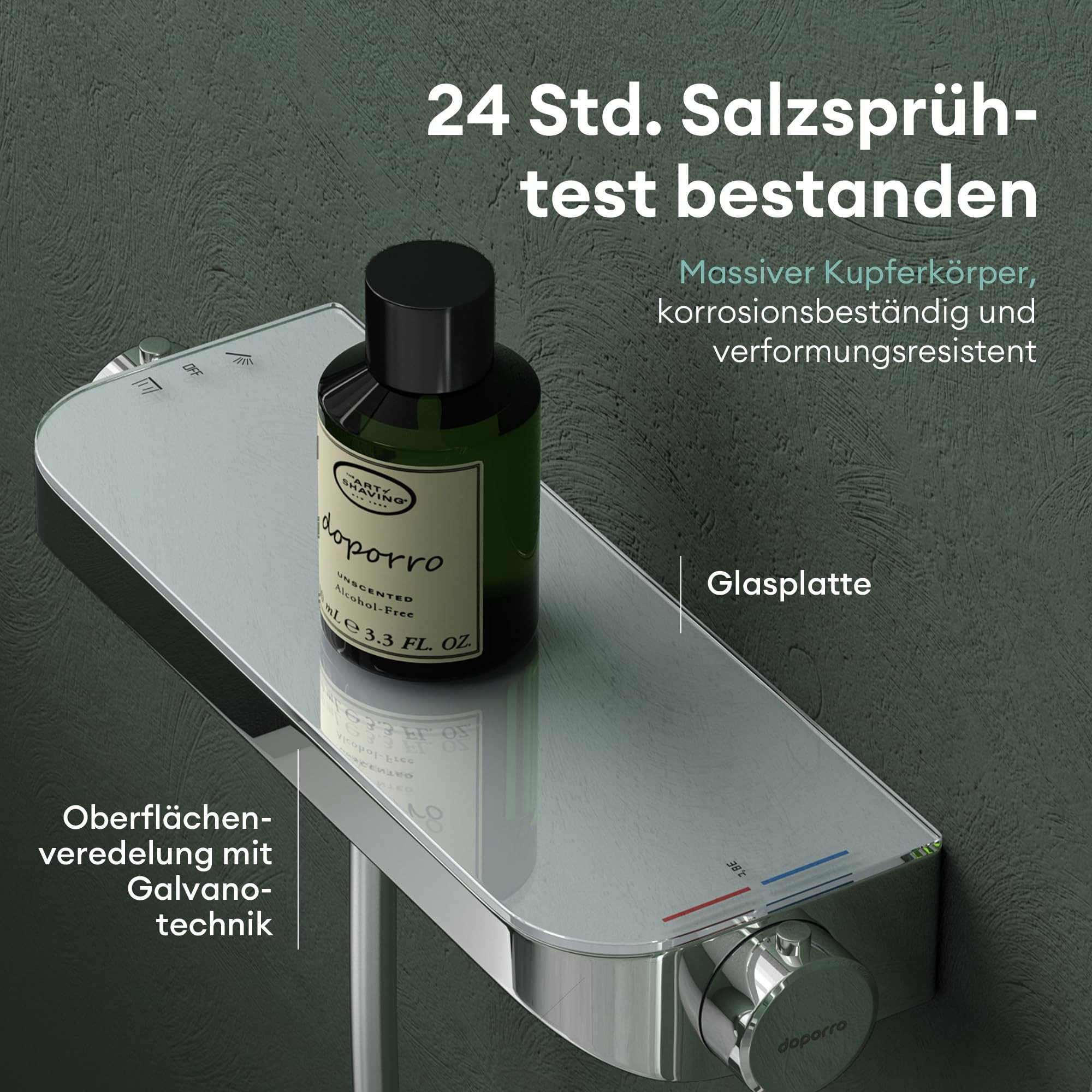 Mai & Mai Wannenarmatur Badewannenarmatur mit Handbrause Thermostat 4 Strah günstig online kaufen