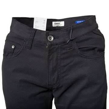 Pioneer Authentic Jeans 5-Pocket-Hose -Straight-, Herrenhose Eric, Stoffhose Stretch Mega Flex, Gemustert