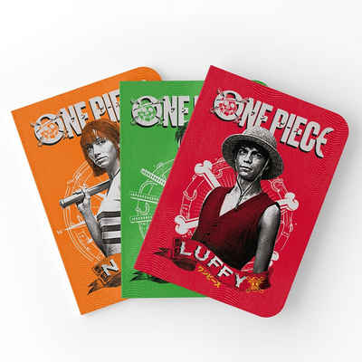 Grupo Erik Schreibgeräteetui One Piece 3er Set Notizbücher DIN A5 Netflix Live Action