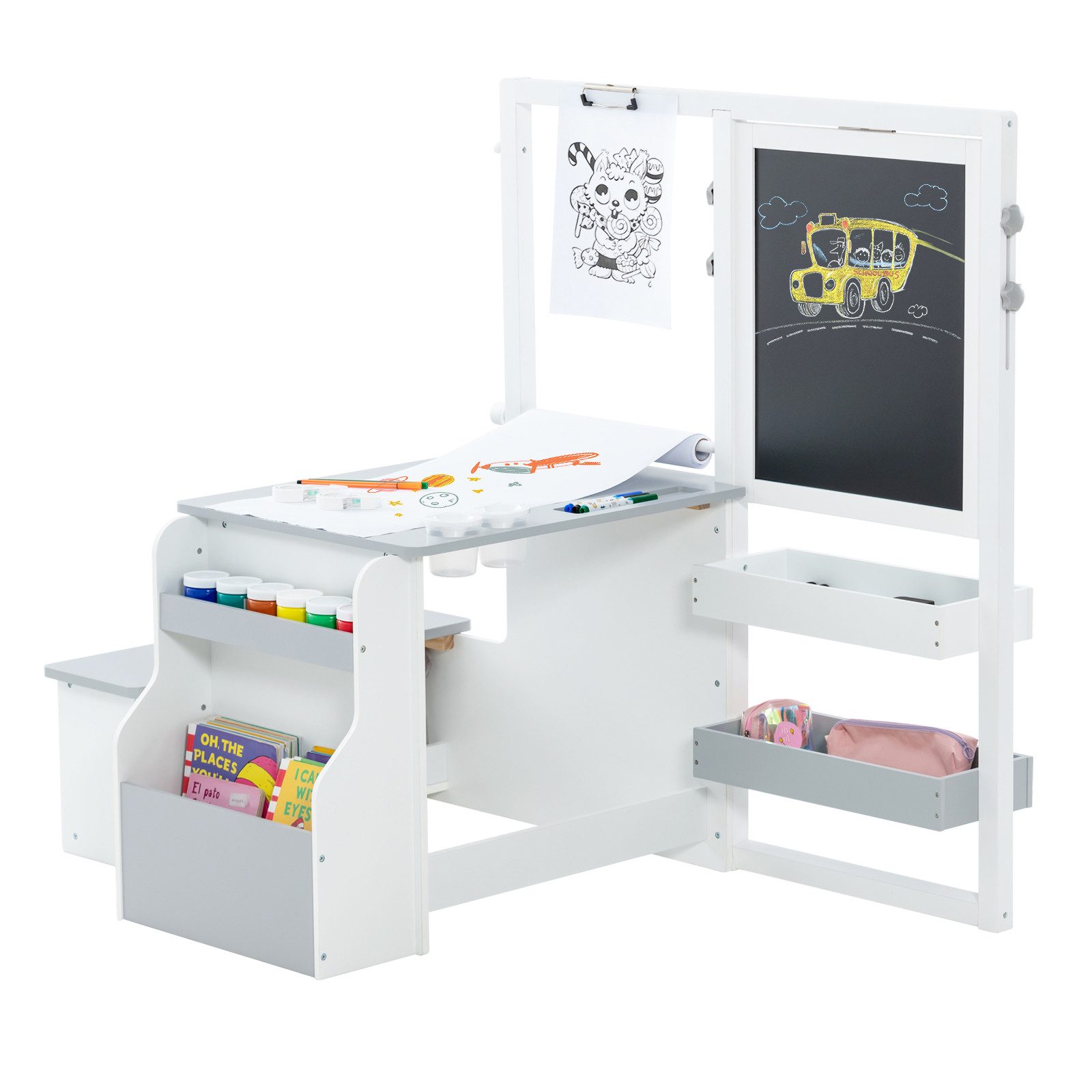 COSTWAY Standtafel 6 in 1 Kinder günstig online kaufen