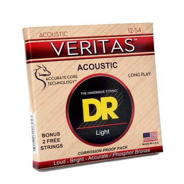 DR Saiten, VTA-12 Veritas Coated Core Phosphor Bronze Acoustic Guitar Strings