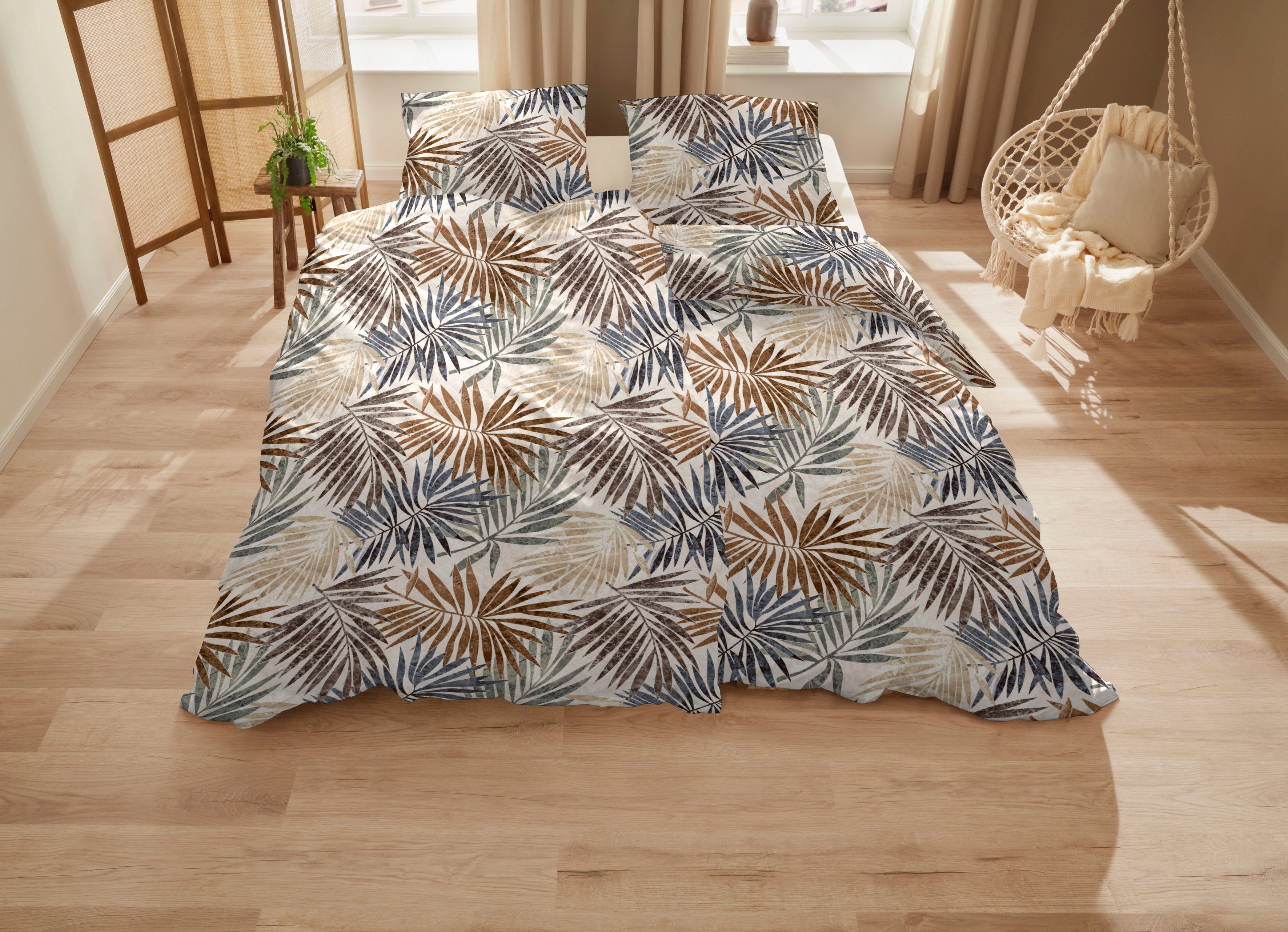 Primera Bettwäsche Mako-Satin Bettwäsche Palmeral, Mako-Satin, günstig online kaufen