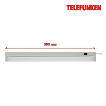 Telefunken LED Unterbauleuchte 600104TF, LED fest verbaut, Neutralweiß, Unterbauleuchte 8,5W 1000lm 4000K 55x6,1x2,4cm