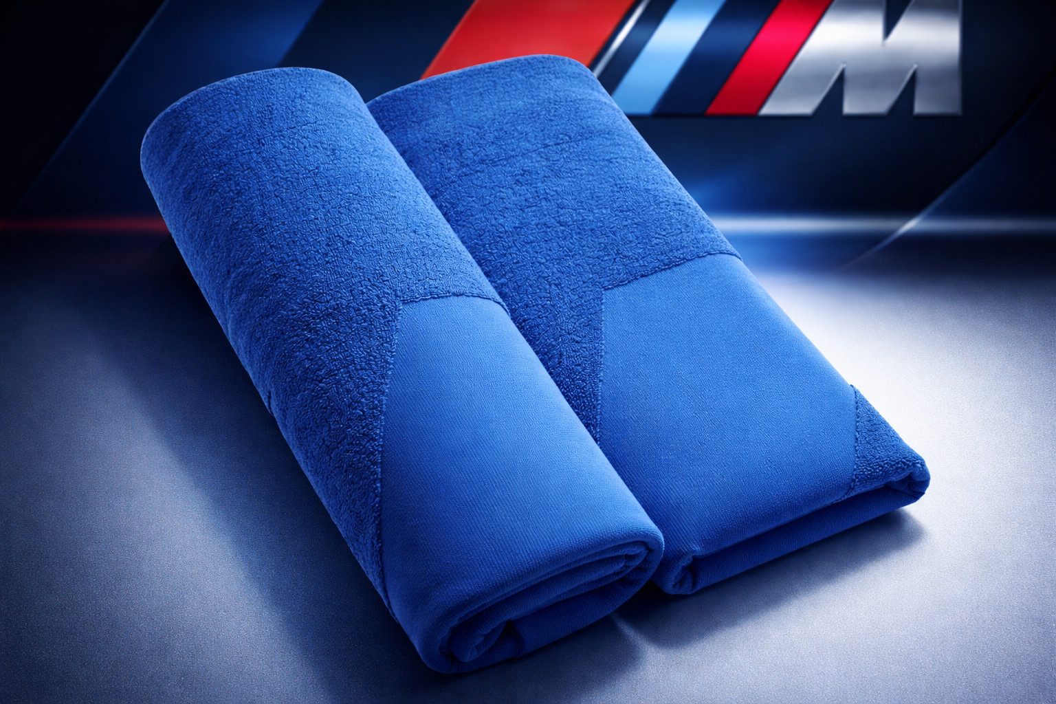 BMW Handtuch BMW M Performance Strandtuch Handtuch Badetuch Saunatuch Blau, (1-St)