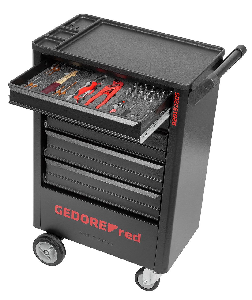 Gedore Red Werkzeugkoffer R20152205 Wks.Wagen GEDWorker 5 Schubl.