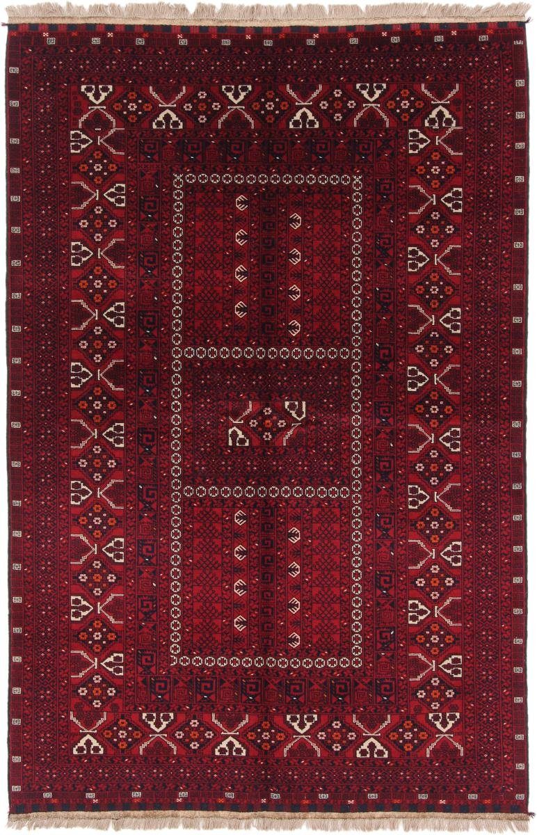 Orientteppich Afghan Mauri 164x243 Handgeknüpfter Orientteppich, Nain Trading, rechteckig, Höhe: 6 mm
