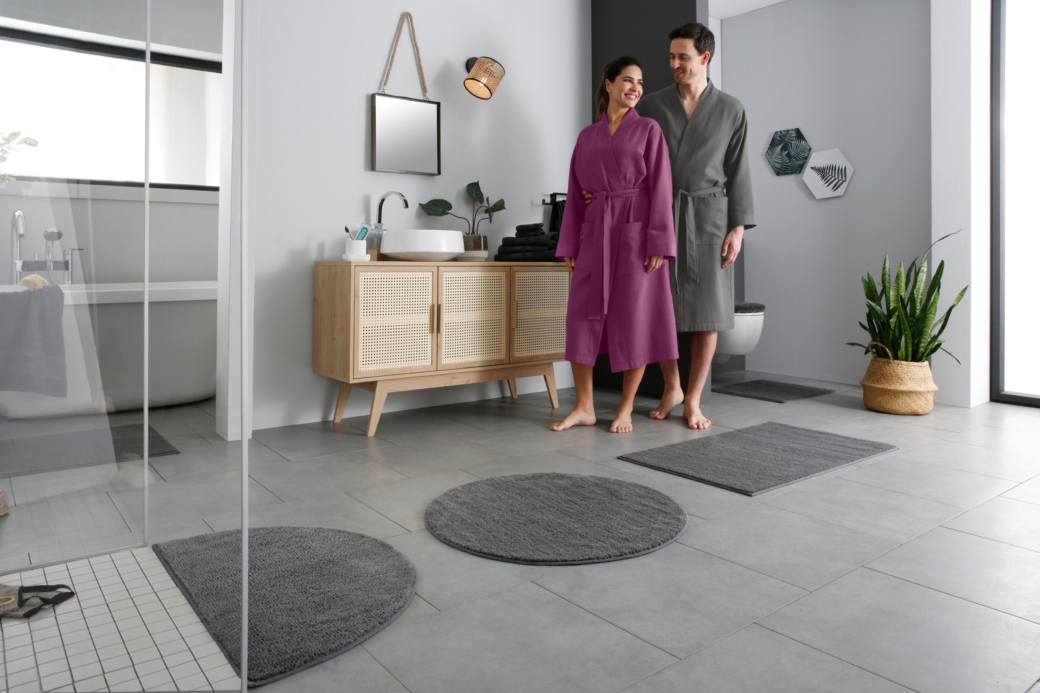 my home Badematte Vanessa, Badvorleger, Badezimmer günstig online kaufen