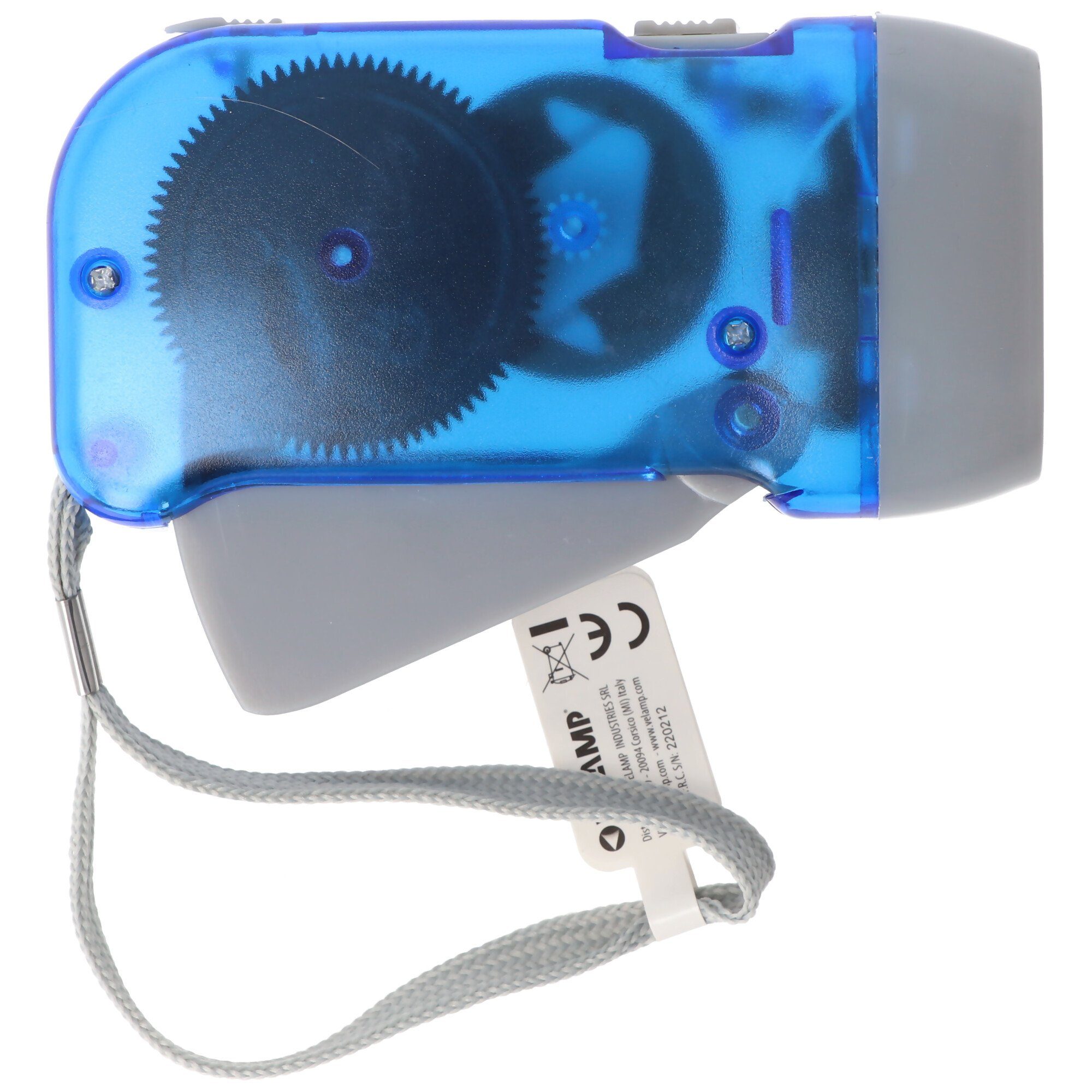 Ant LED und mit Taschenlampe Velamp Taschenlampe Dynamo Blau 3fach Gelb, LED wiederaufladbar,