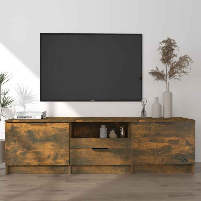 vidaXL TV-Schrank TV-Schrank Räuchereiche 140x35x40 cm Holzwerkstoff (1-St)