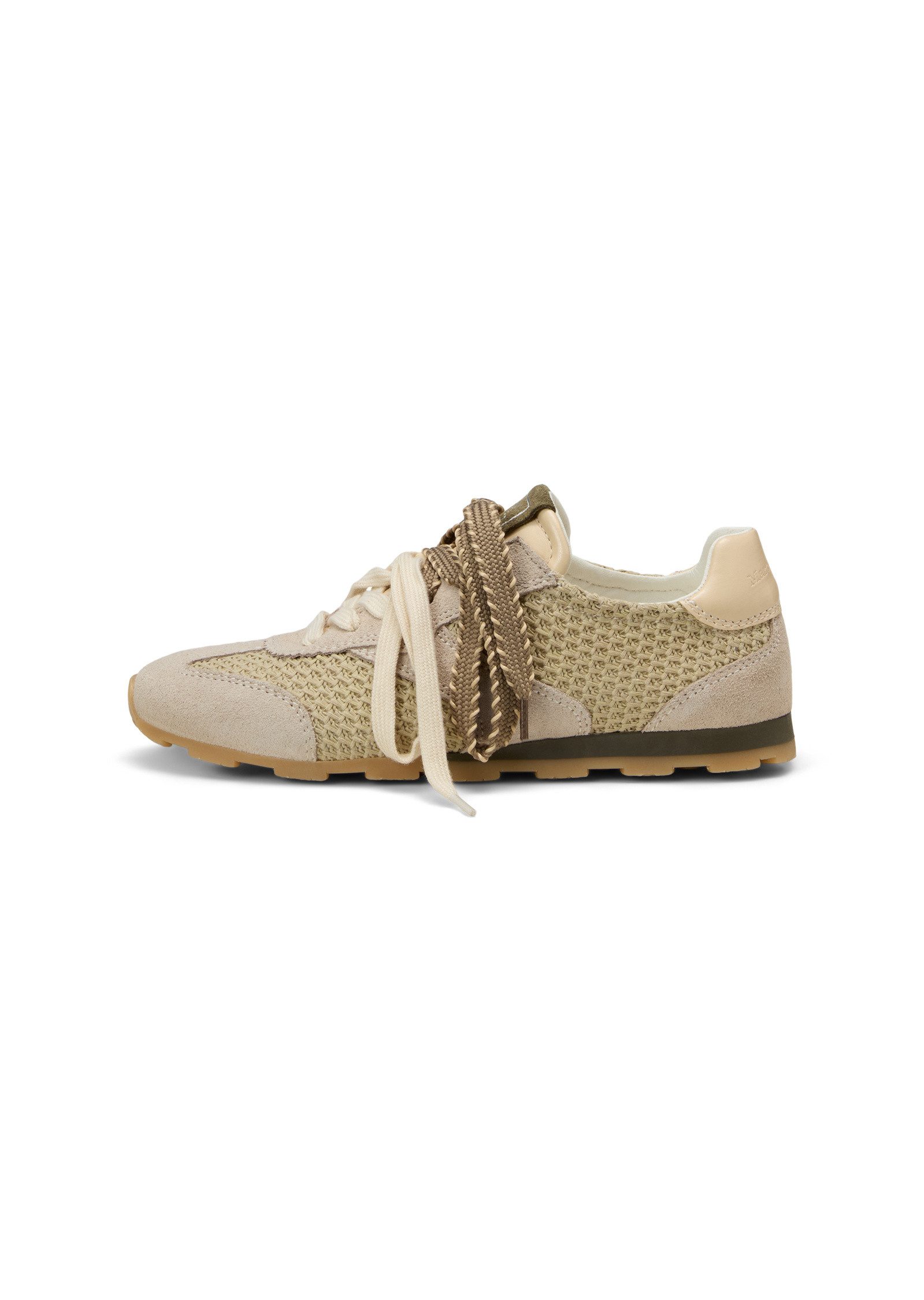 Marc O'Polo in luftiger Häkeloptik mit Leder Sneaker