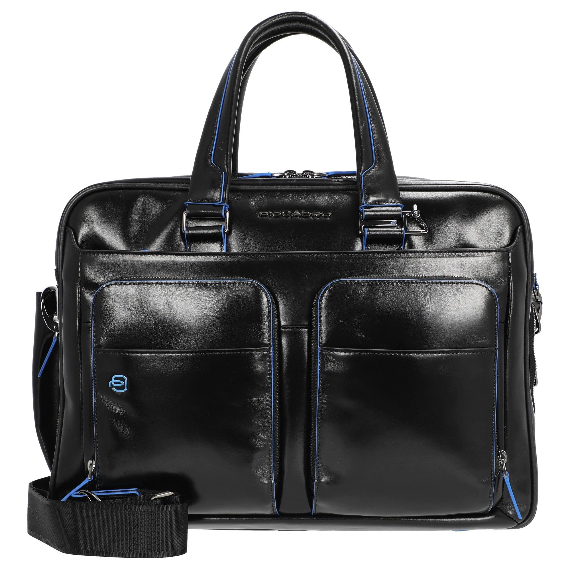 Piquadro Aktentasche Blue Square - Aktentasche 15" 41 cm erw. (black)