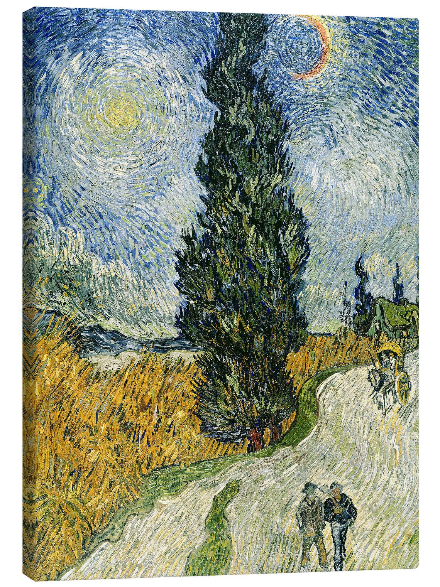 Posterlounge Wandbild Straße mit Zypressen, Vincent van Gogh, erhältlich als Плакат, Leinwandbild, Wandsticker oder Acrylglasbild