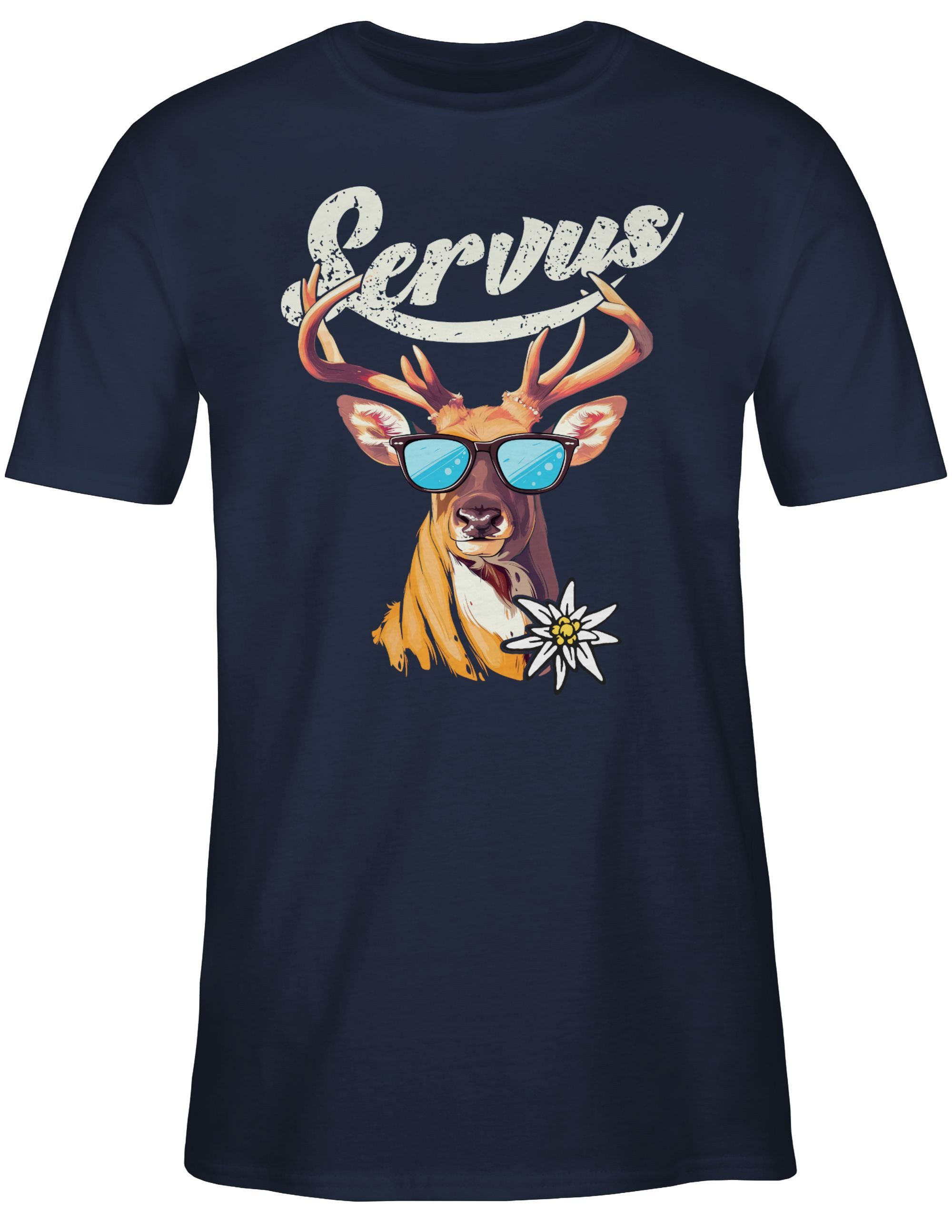 Shirtracer T-Shirt Servus Hirsch Mode für günstig online kaufen