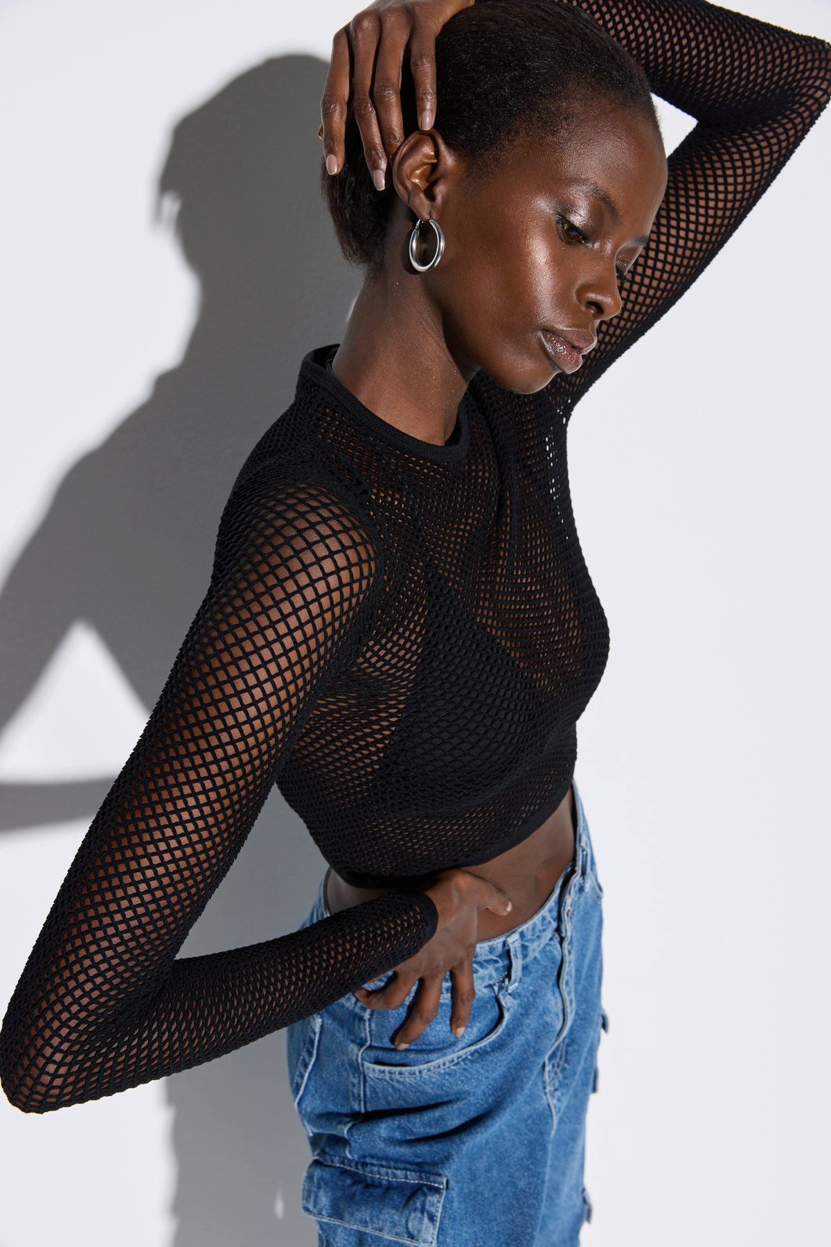 No Matter What Blusentop Langärmlige Crop-Bluse günstig online kaufen