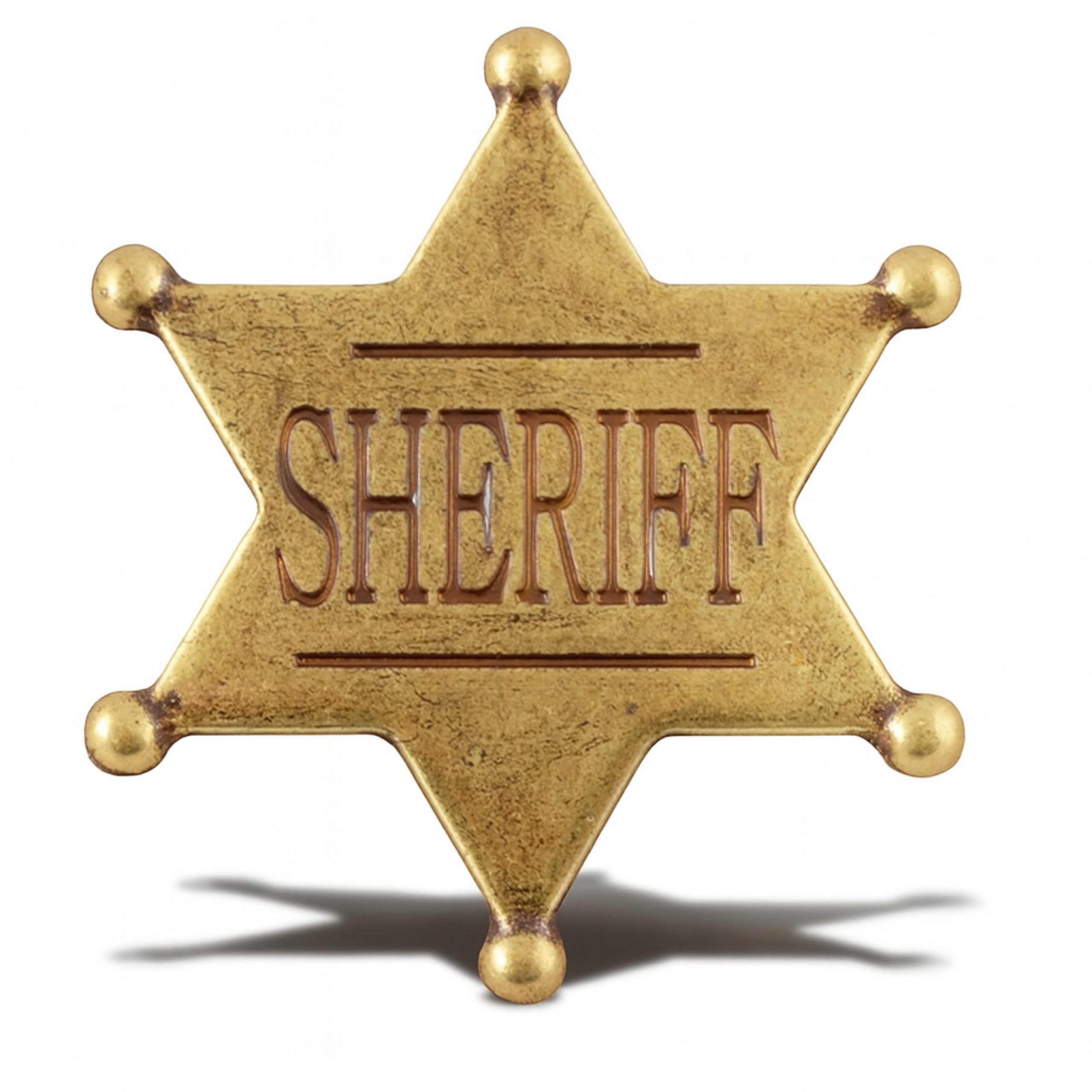 TK Gruppe Kostüm Sheriff Marke – Western Abzeichen für Gesetzeshüter- & Cowboykostüme