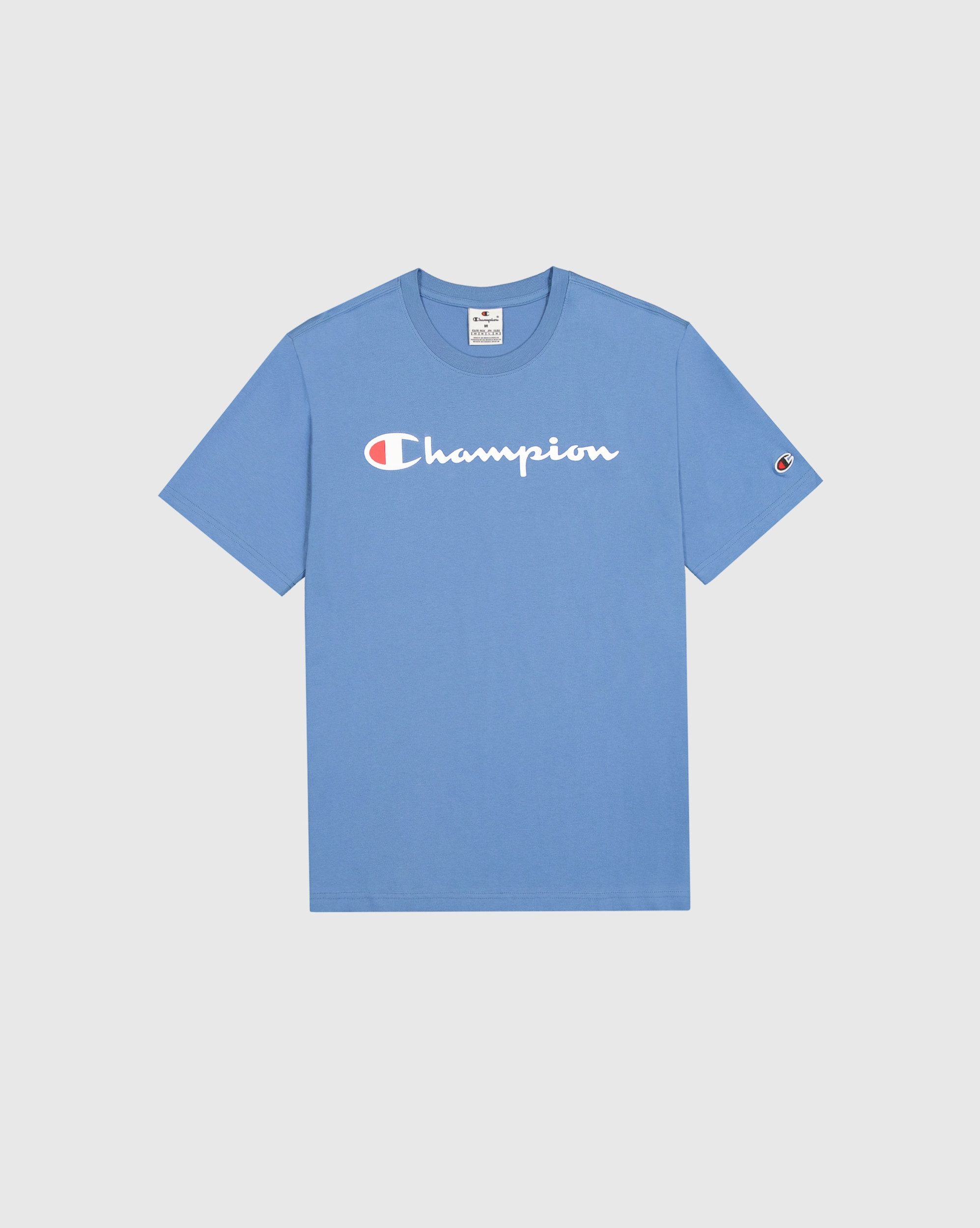 Champion Kurzarmshirt Crewneck Herren T-Shirt hellblau günstig online kaufen