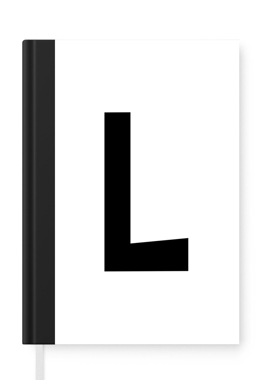MuchoWow Notizbuch Kinder Illustration der Buchstaben des Alphabets "L" auf einem weißen, Journal, Merkzettel, Tagebuch, Notizheft, A5, 98 Seiten, Haushaltsbuch
