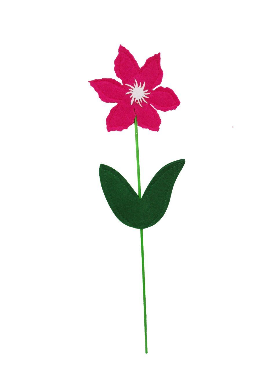 Trend Line Dekofigur TrendLine Dekostecker Blume Filz 50 x 13 cm pink