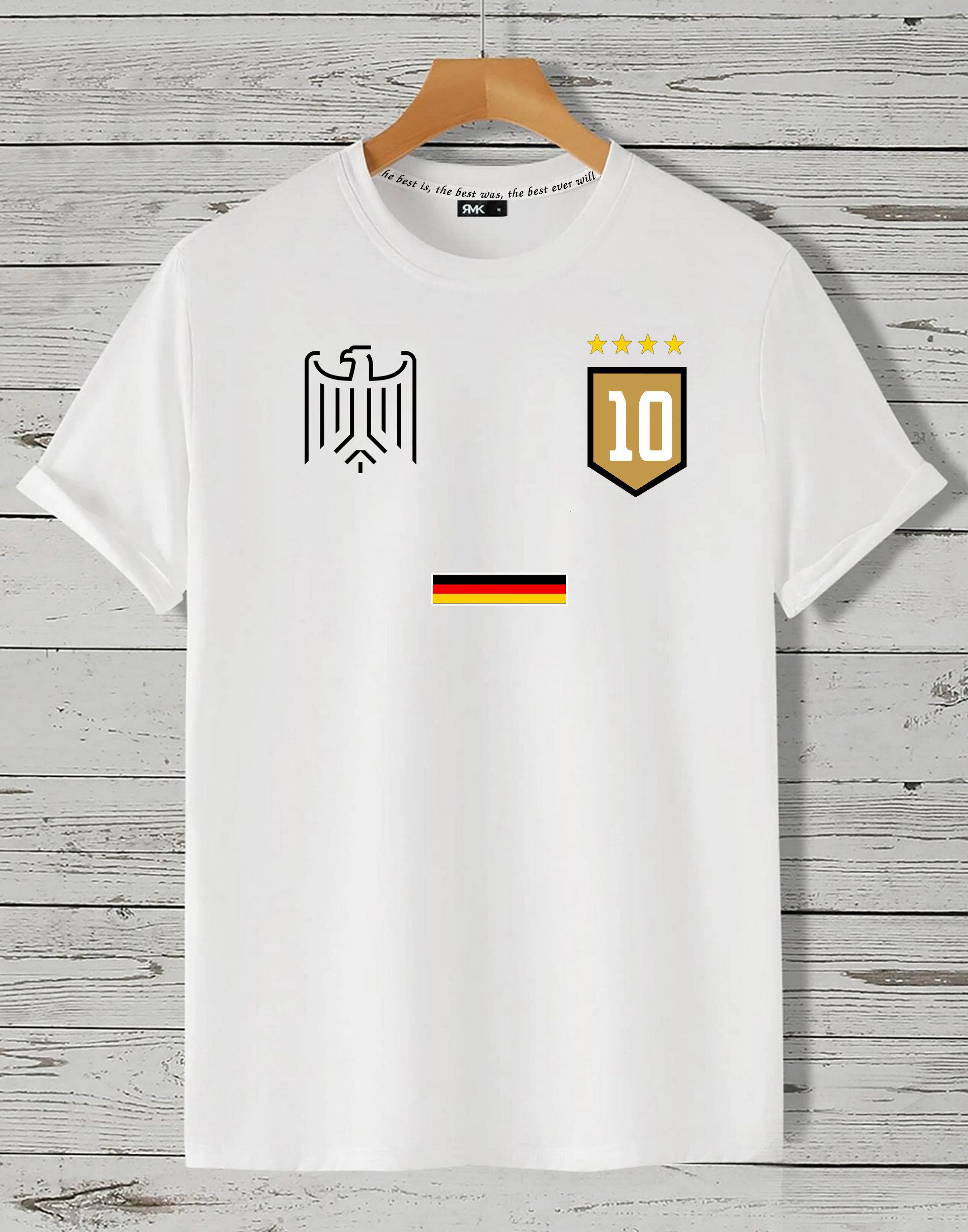 RMK T-Shirt Herren Trikot Fan Fußball Deutschland Europameisterschaft EM 2024 aus Baumwolle