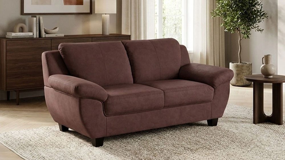 OTTO home 2-Sitzer Sillkeborg 161 cm, formschönes Sofa mit dunklen Füßen, aus haustierfreundlichem Pet Friendly Bezug